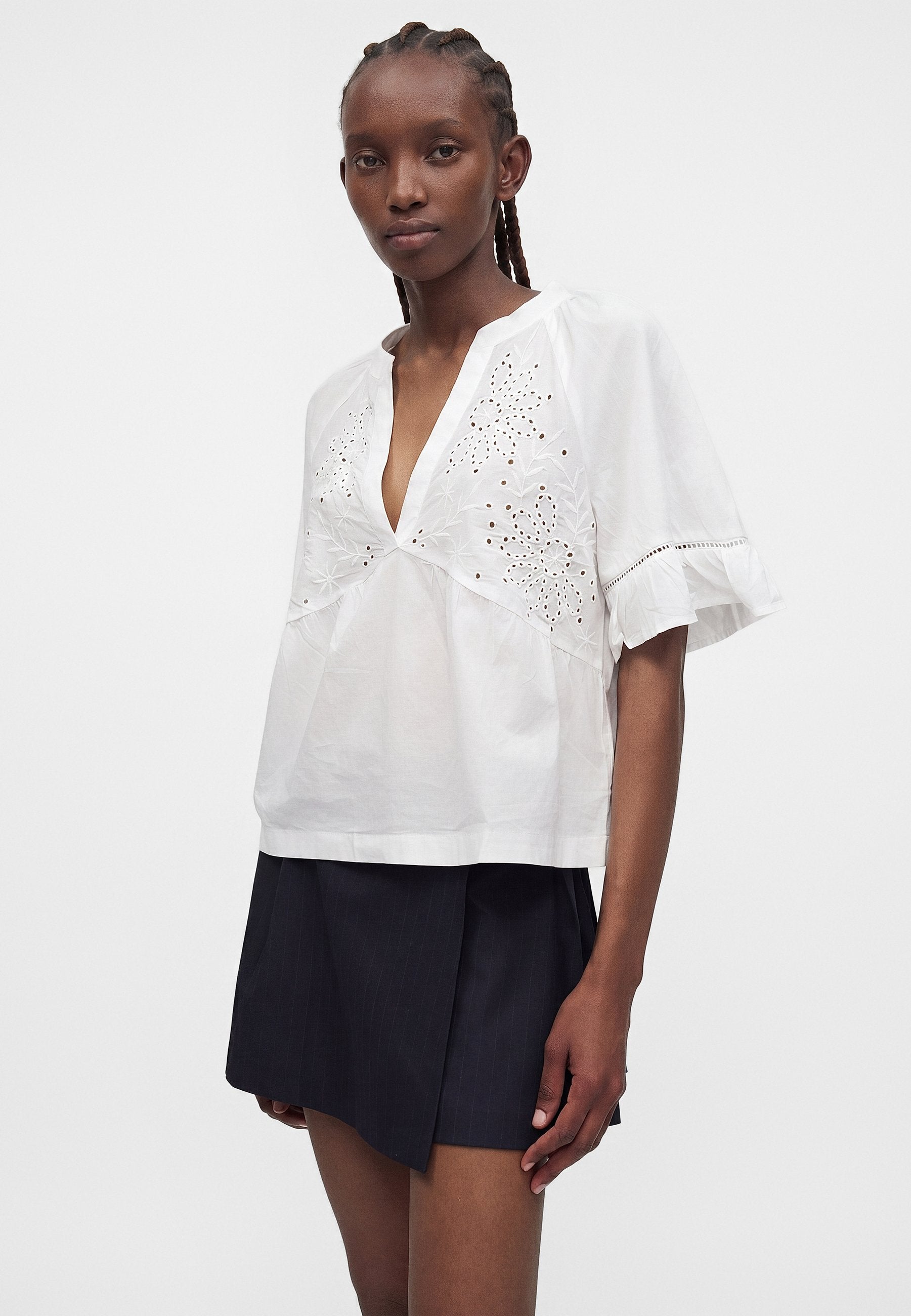 MAY EYELET  - Blouse - fresh white