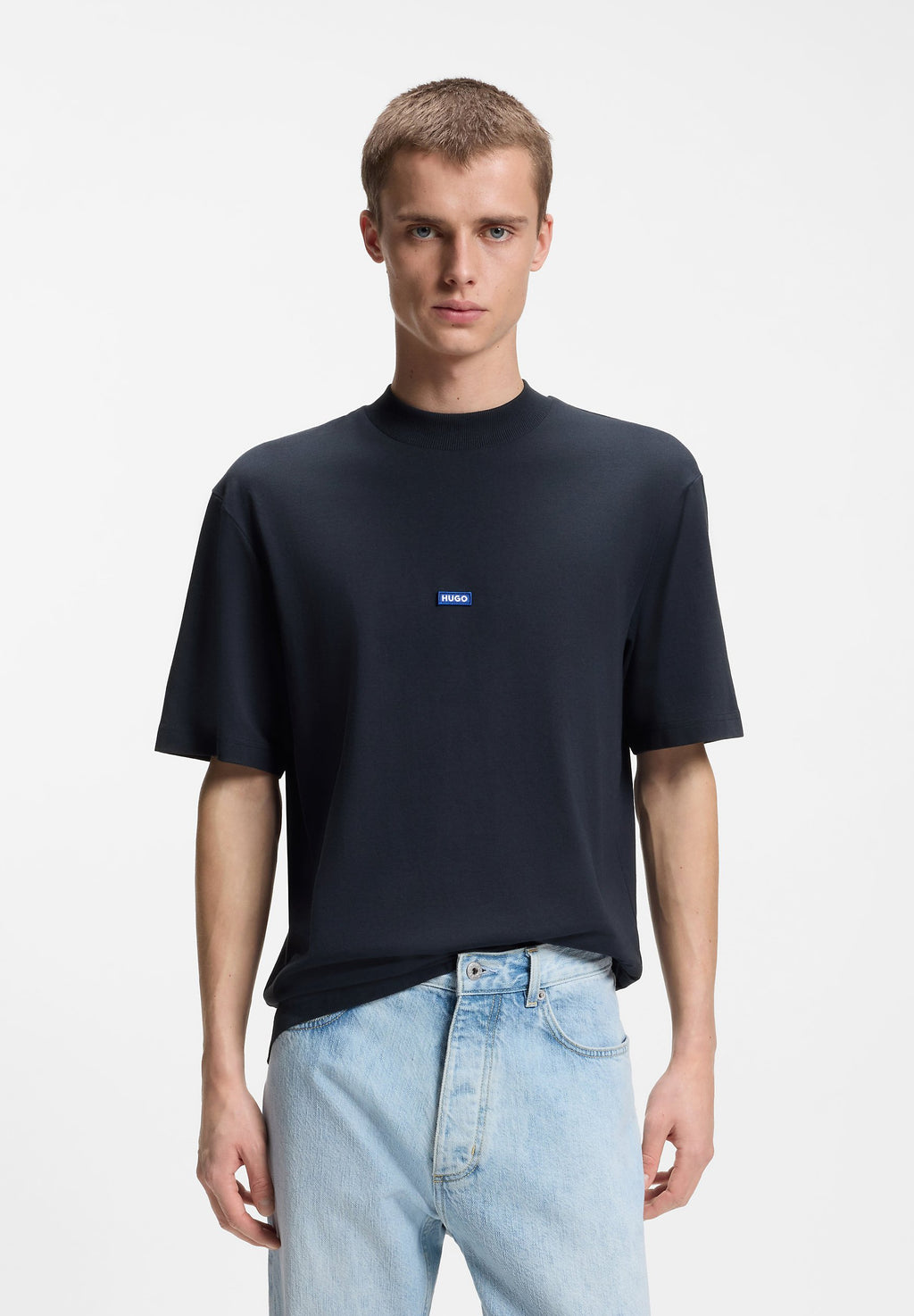 NIEROS - Basic T-shirt - dark blue
