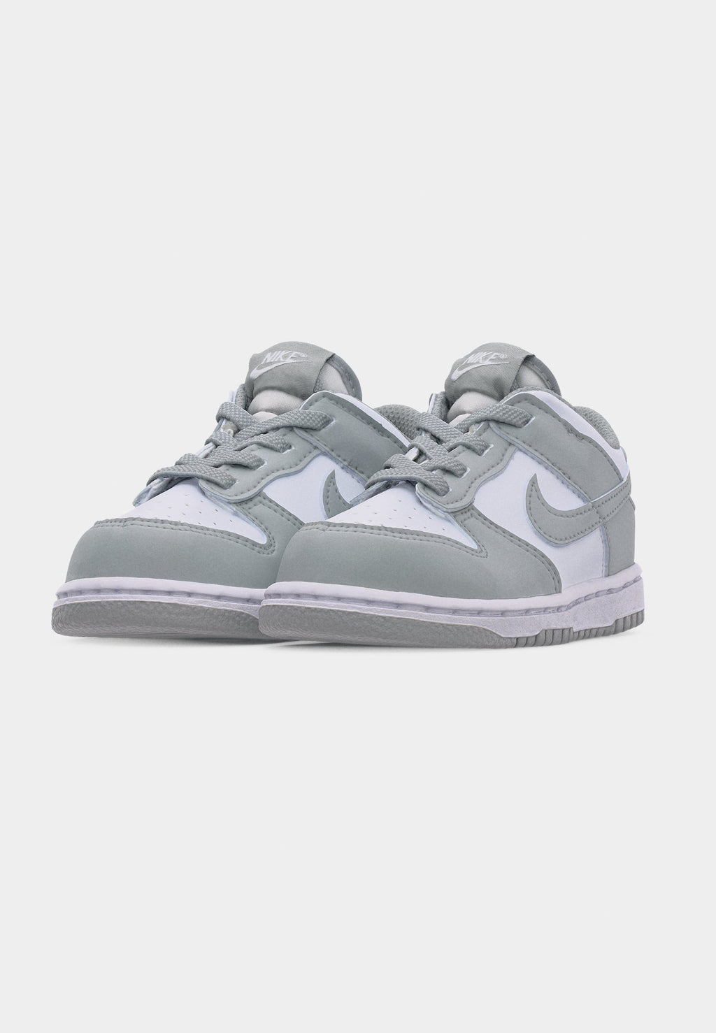 DUNK UNISEX - Trainers - white/light smoke grey