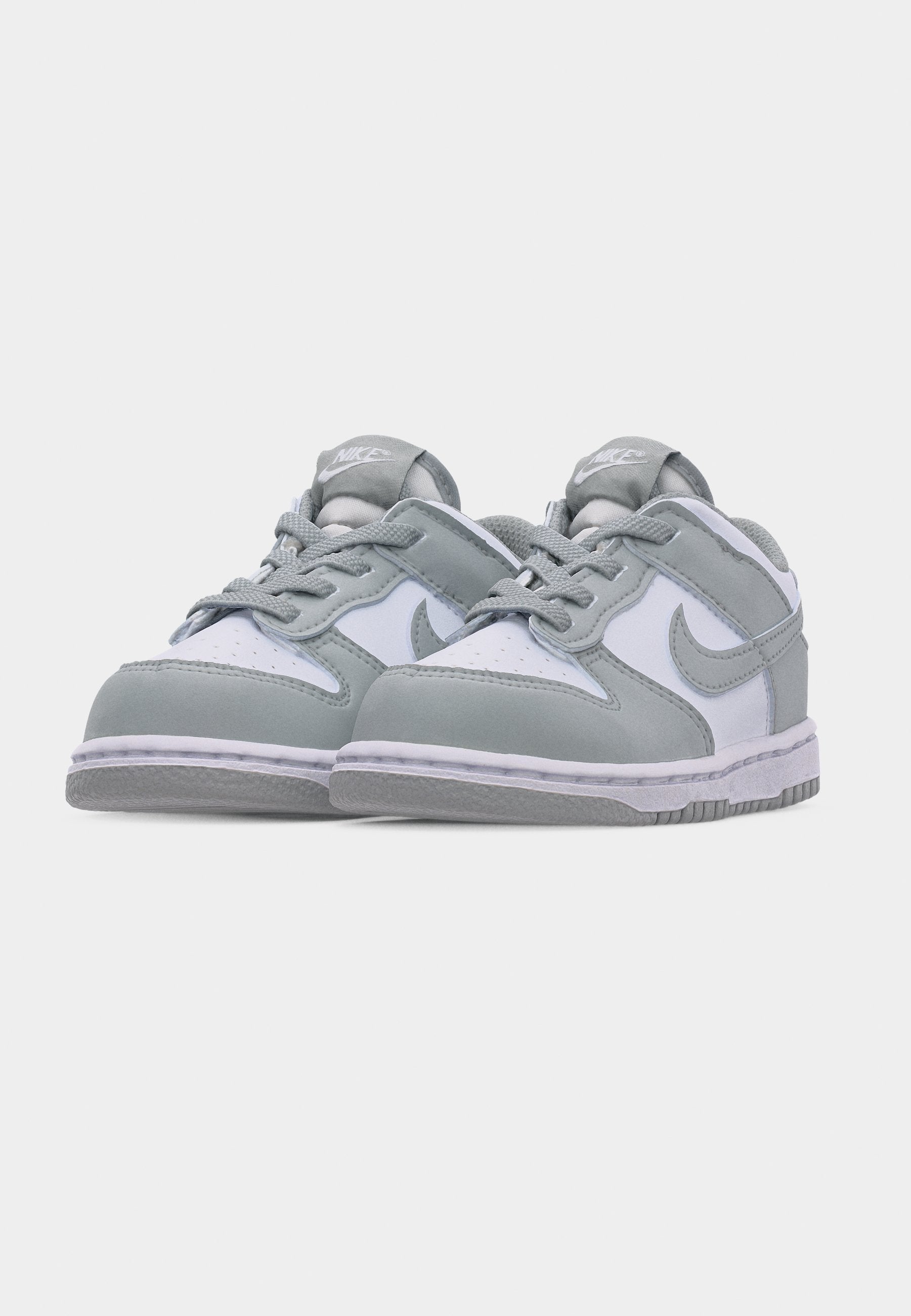 DUNK UNISEX - Trainers - white/light smoke grey