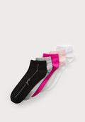 5 PACK - Sneaker socks - pink/grey/jblk/fucsi