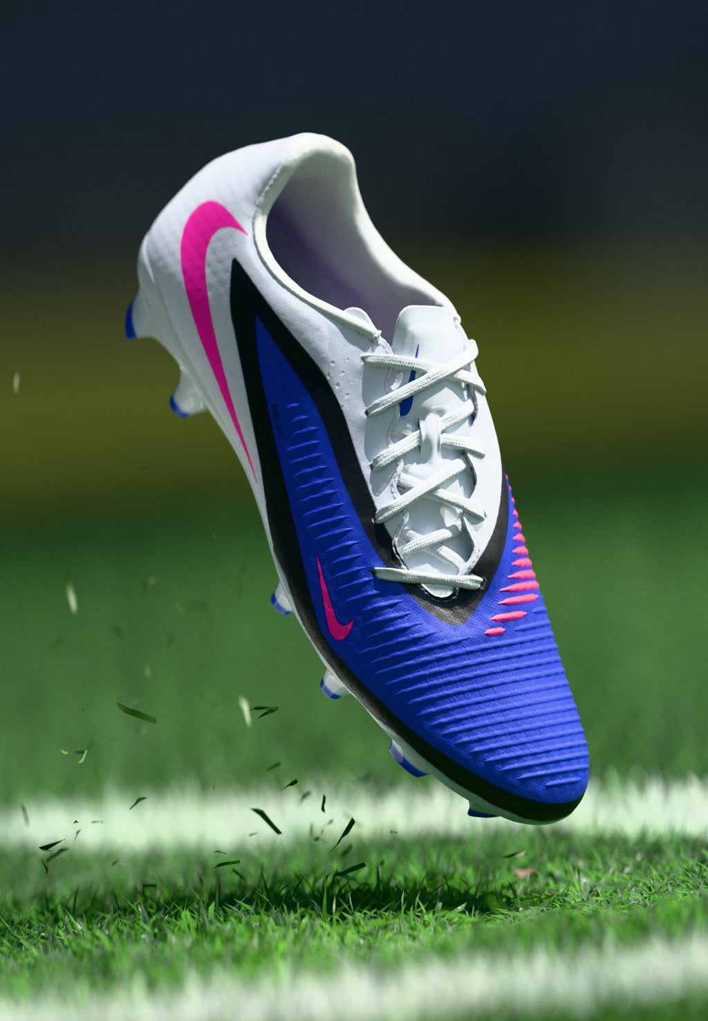 PHANTOM 6 LOW ACADEMY FG/MG UNISEX - Football boots artificial grass - racer blue/pink blast/white