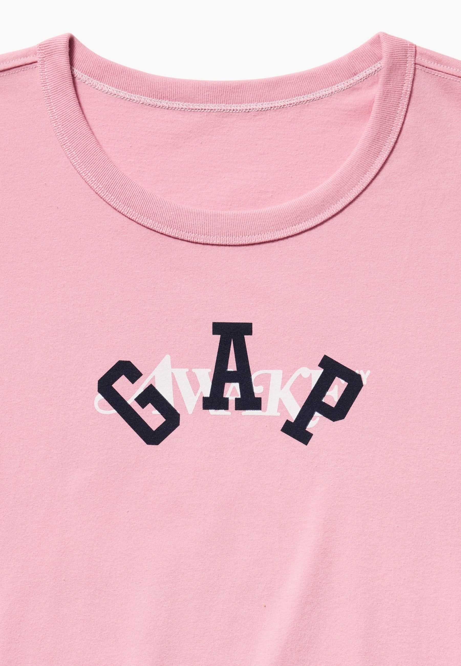 GAP AWAKE NY KUTU KESİM TİŞÖRT UNISEX - Baskılı tişört - new rose crystal