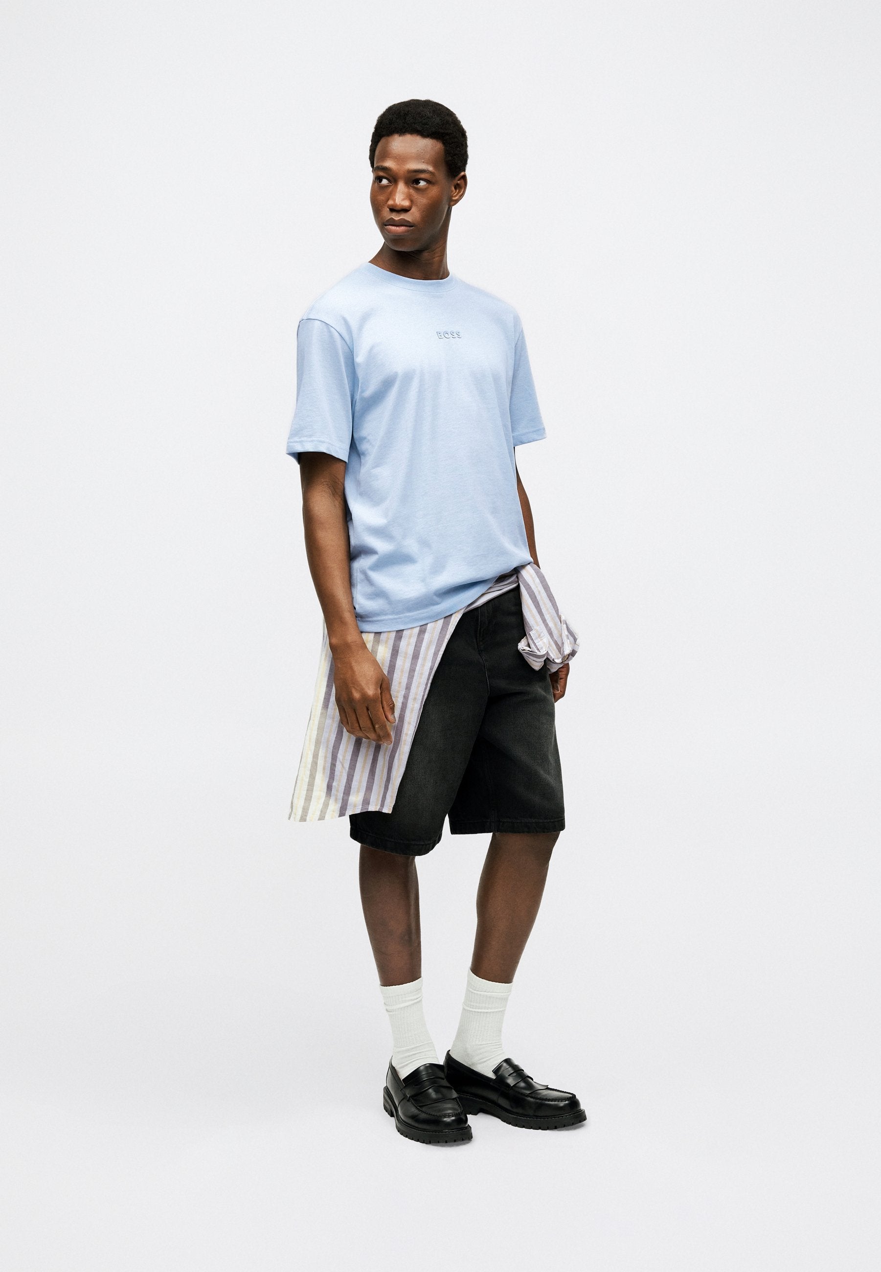 TEE - Basic T-shirt - open blue