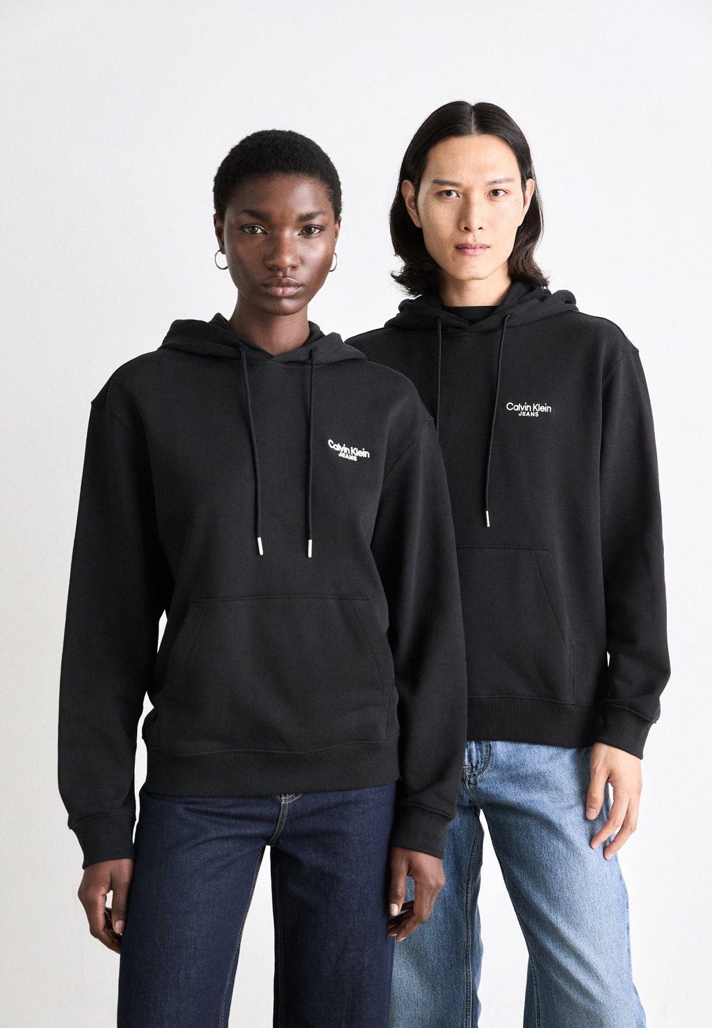 LOGO BACK PRINT HOODIE UNISEX - Hoodie - black