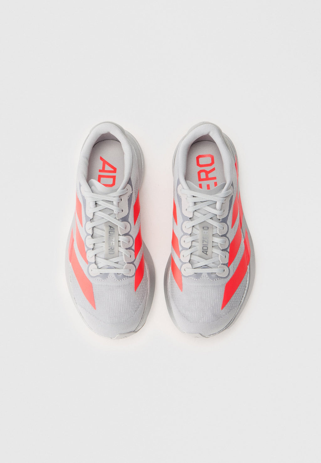 ADIZERO EVO SL W - Trainers - silver-coloured/lucid red/iron-coloured