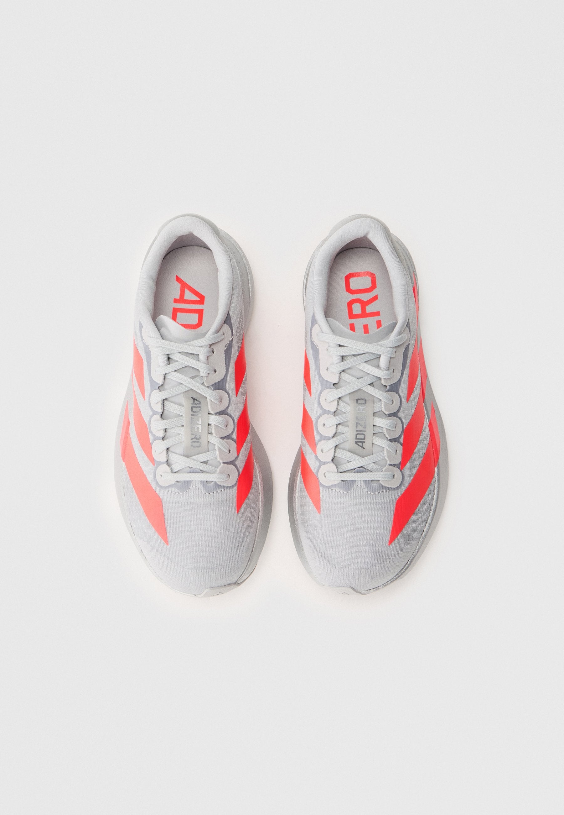 ADIZERO EVO SL W - Trainers - silver-coloured/lucid red/iron-coloured