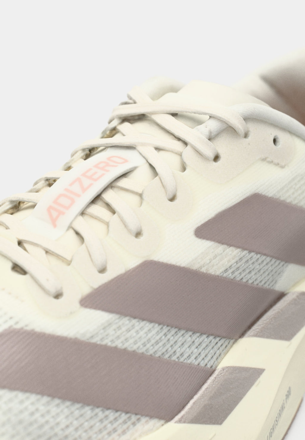 ADIZERO EVO SL W - Trainers - off white/silver-coloured metallic/blush pink