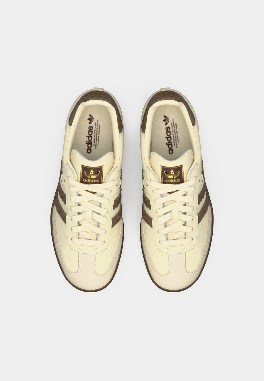 SAMBA OG W - Trainers - cream white/earth strata/maroon