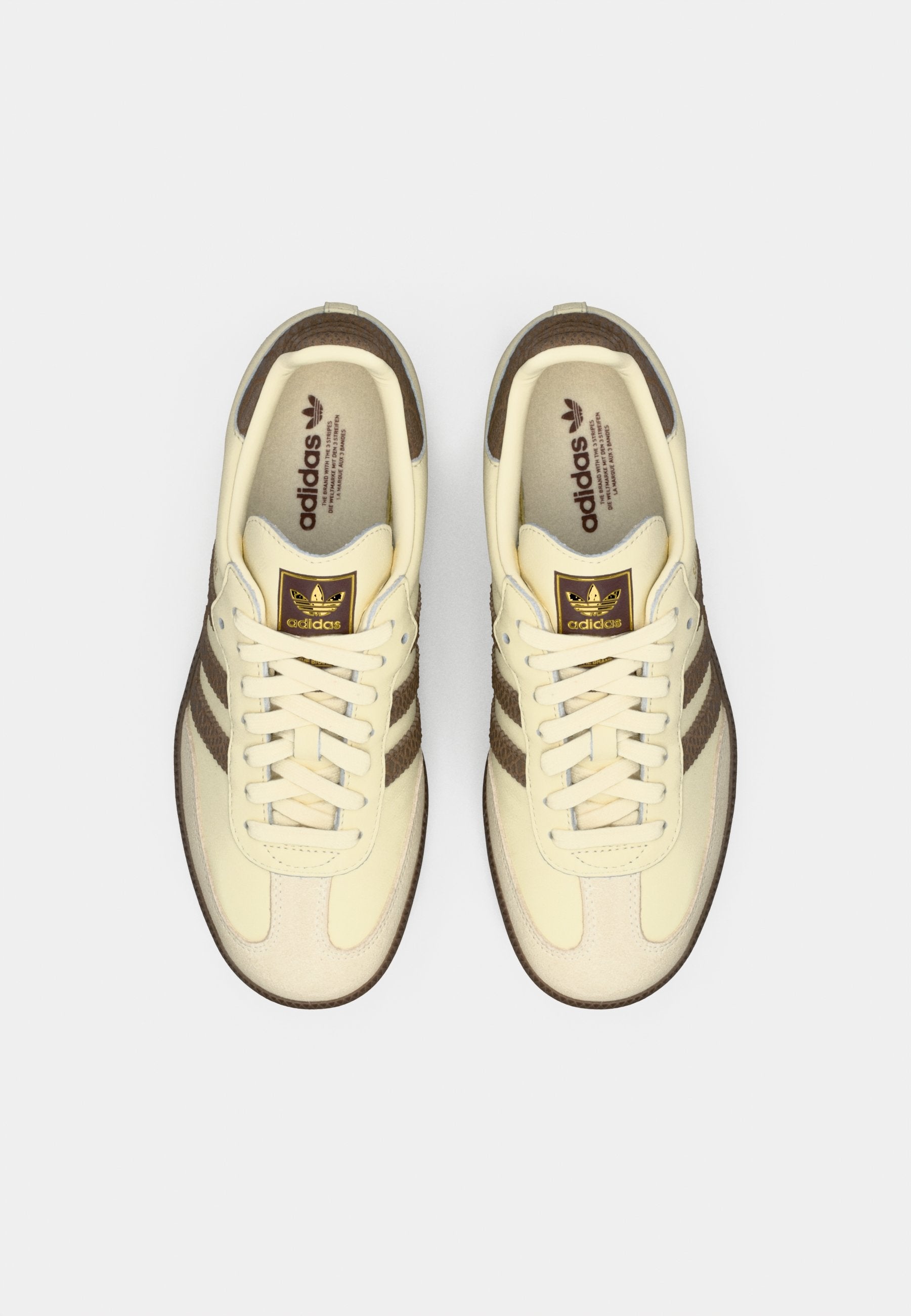 SAMBA OG W - Trainers - cream white/earth strata/maroon