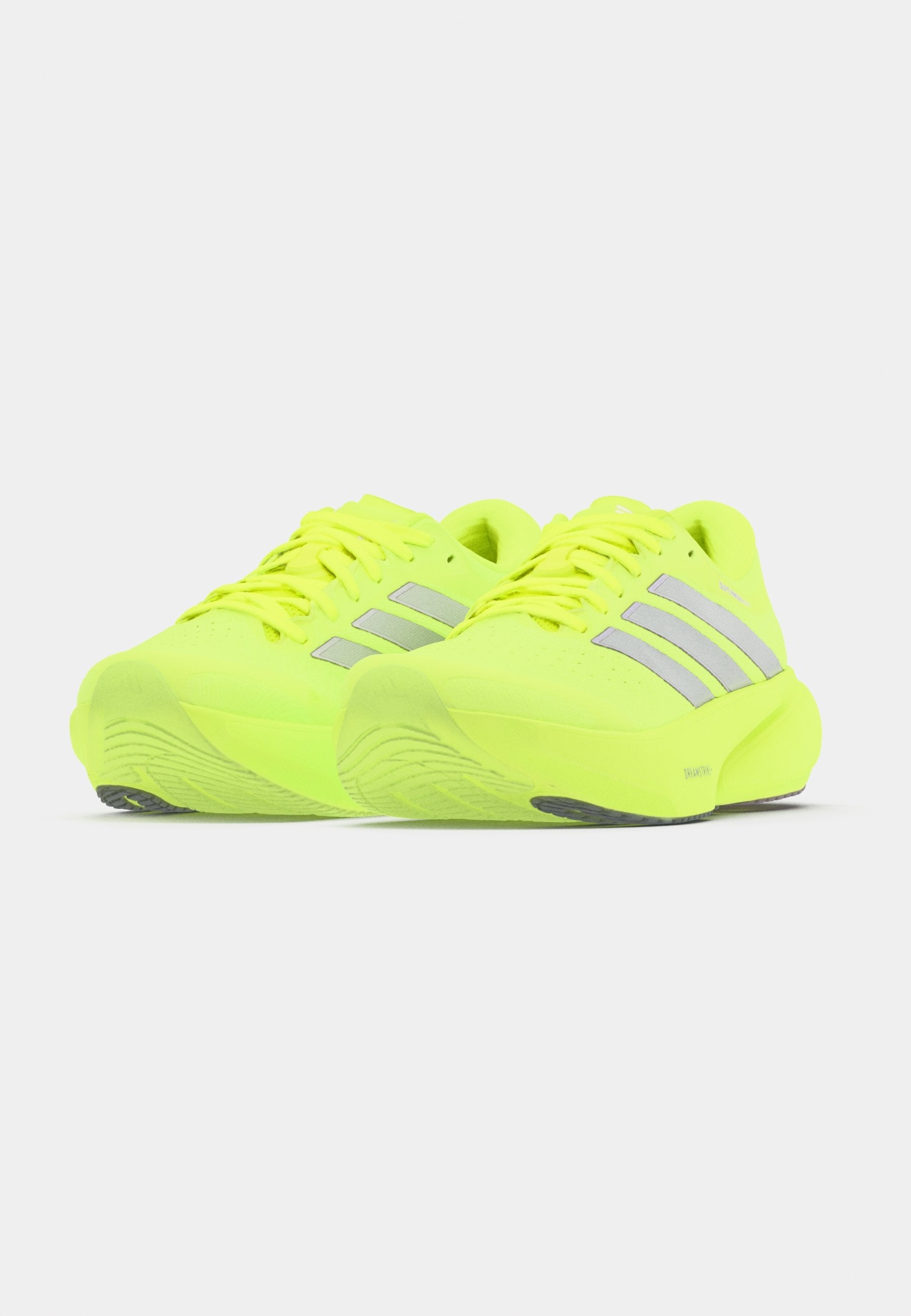 SUPERNOVA RISE 3 W - Chaussures de running sur route - jaune solaire/argenté métallisé