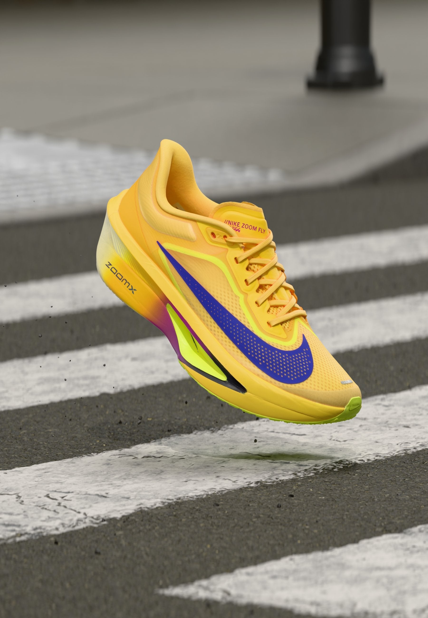 ZOOM FLY  - Road running shoes - citron pulse/indigo burst/volt ice/hyper violet/blue void/alabaster