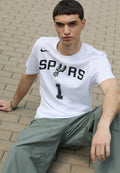 تي شيرت NBA SAN ANTONIO SPURS WEMBANYAMA - ملابس النادي - أبيض/Wembanyama