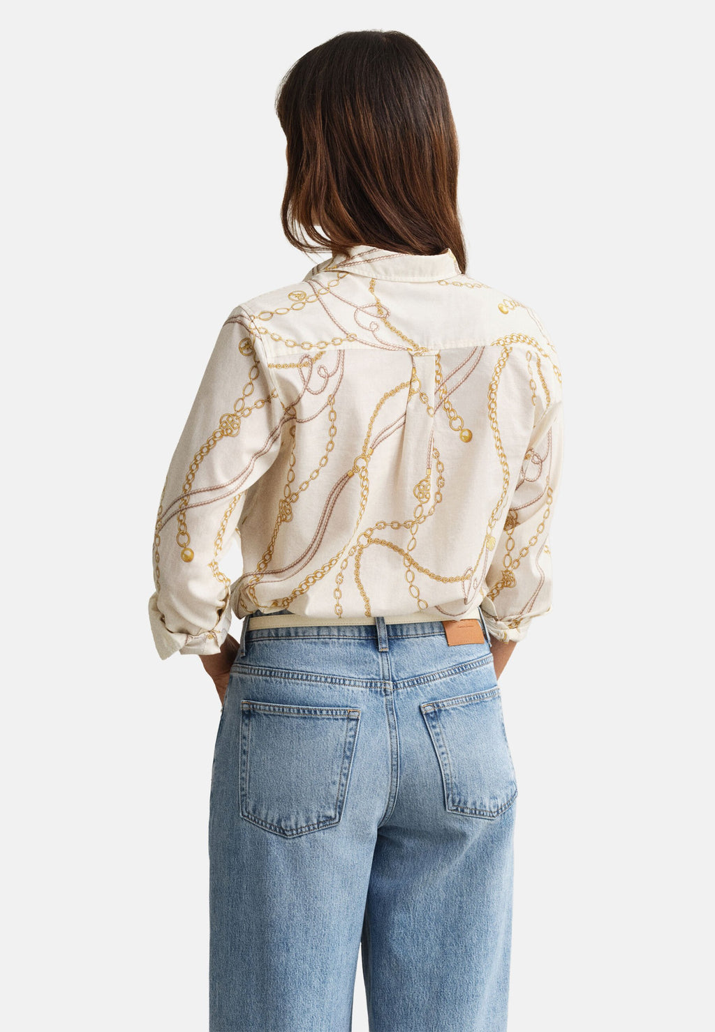 PRINTED  - Button-down blouse - eggshell