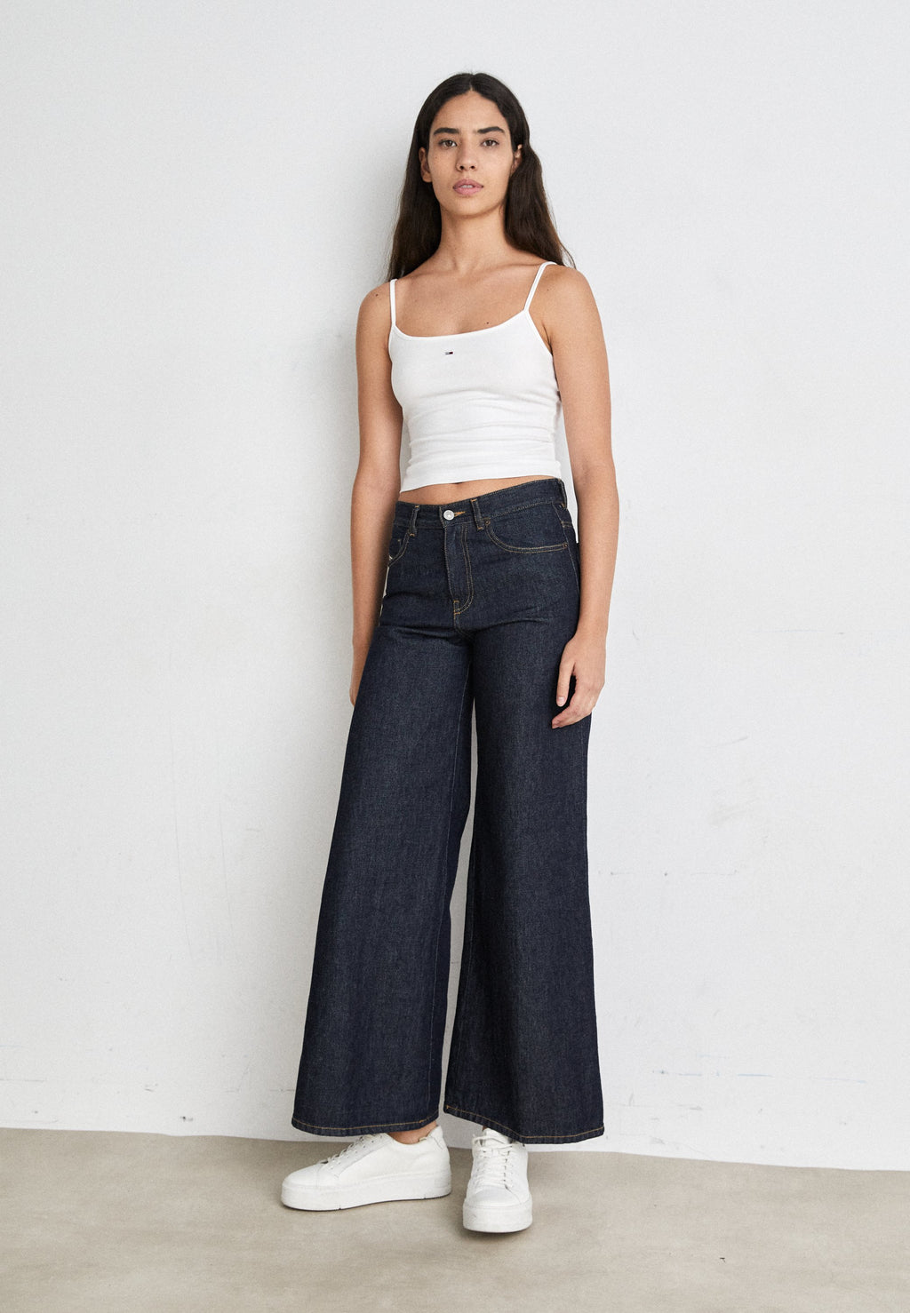 2-PACK SLIM SPAGHETTI STRAP TOPS - Top - white/black