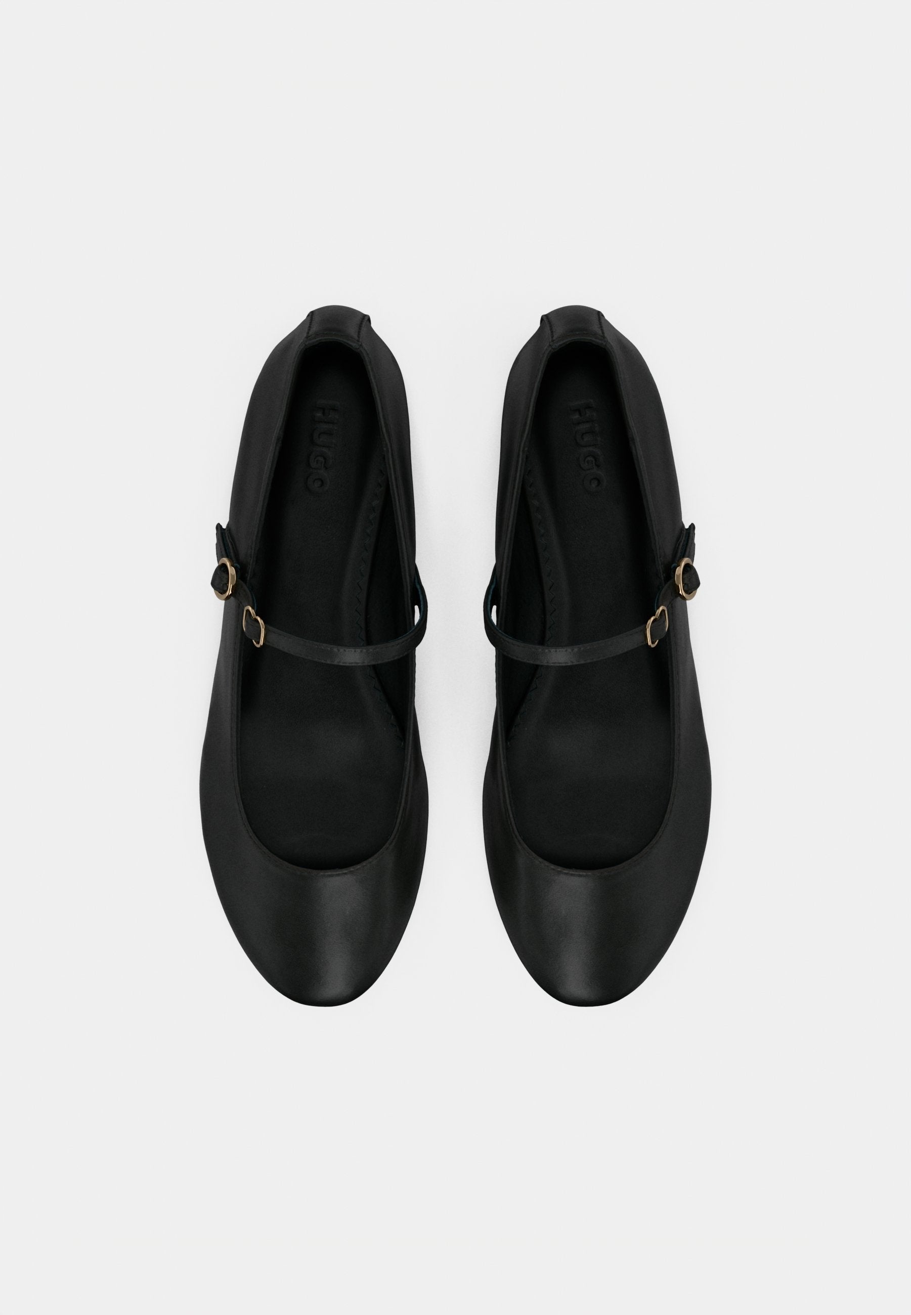 TYLIA - Ankle strap ballet pumps - black