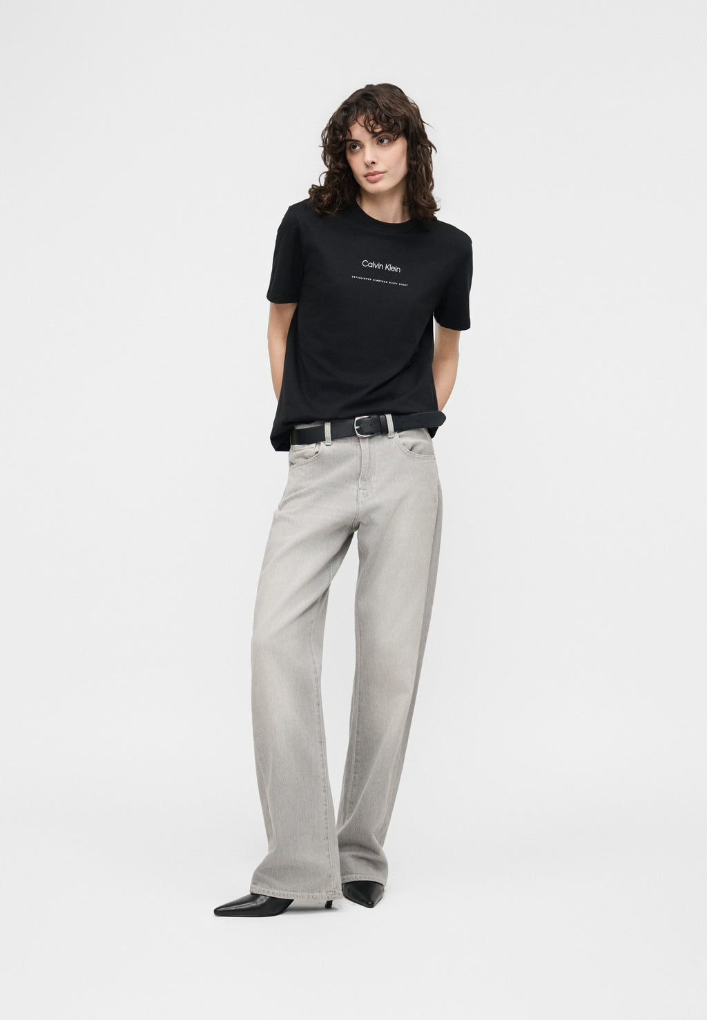 MULTI LOGO CLASSIC TEE - Print T-shirt - black