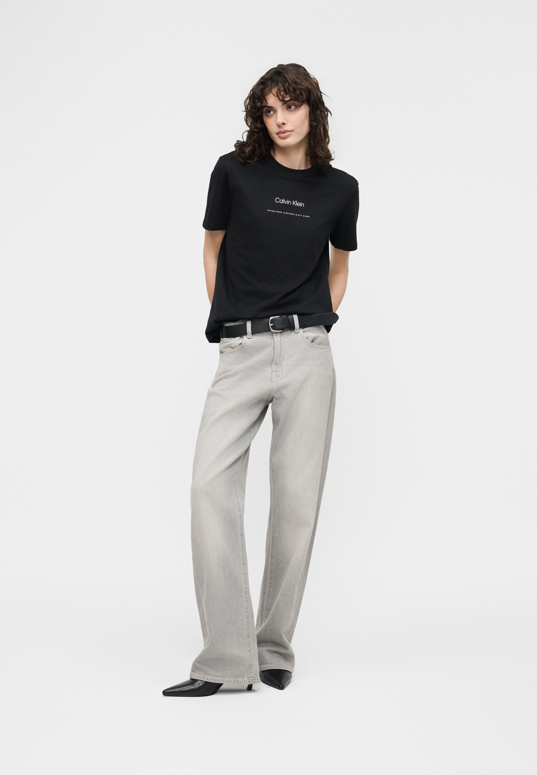 MULTI LOGO CLASSIC TEE - Print T-shirt - black