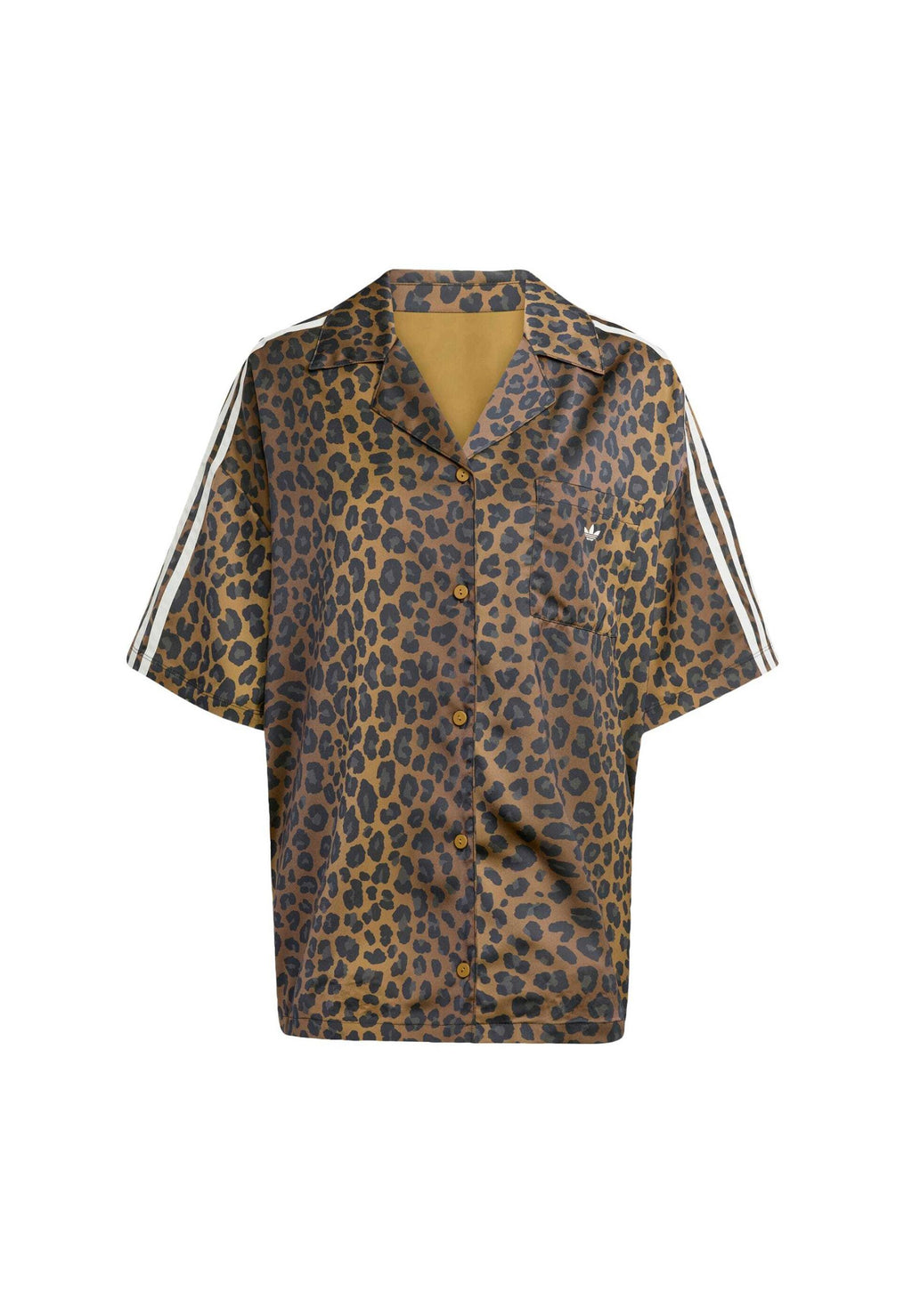 CHEMISIER LÉO IMPRIMÉ SATIN - Chemisier boutonné - bronze stratifié multicolore