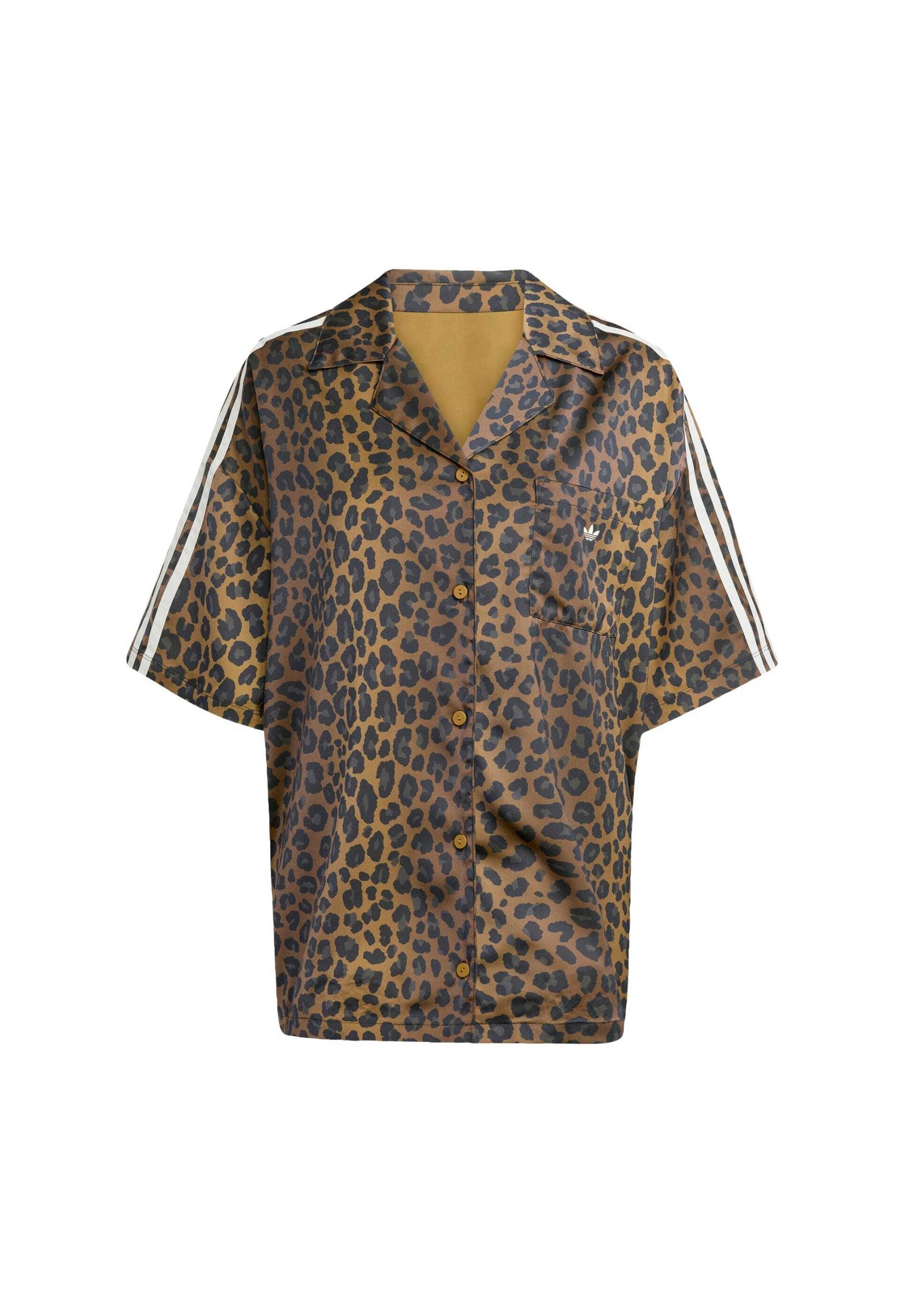 CHEMISIER LÉO IMPRIMÉ SATIN - Chemisier boutonné - bronze stratifié multicolore