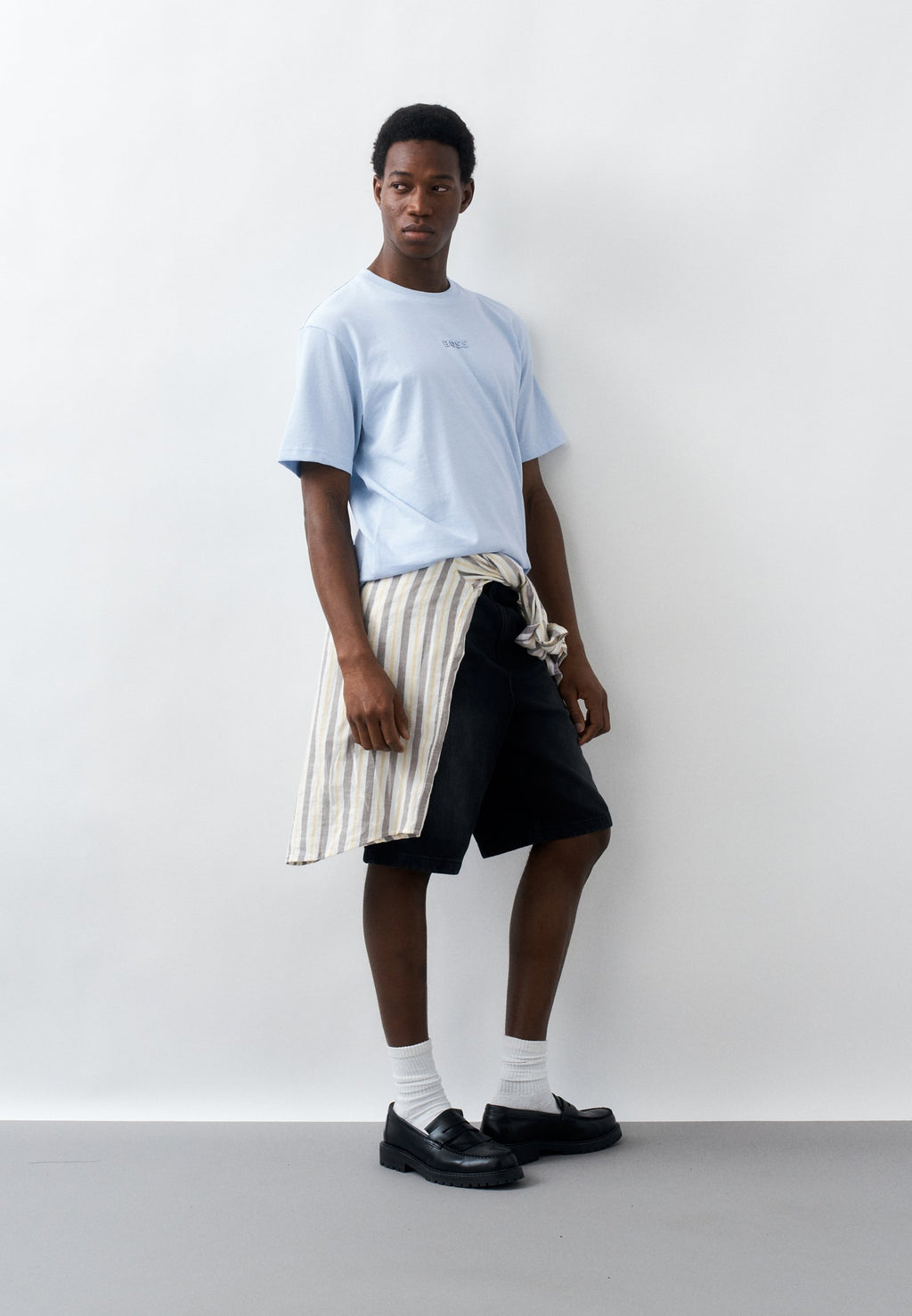 TEE - Basic T-shirt - open blue