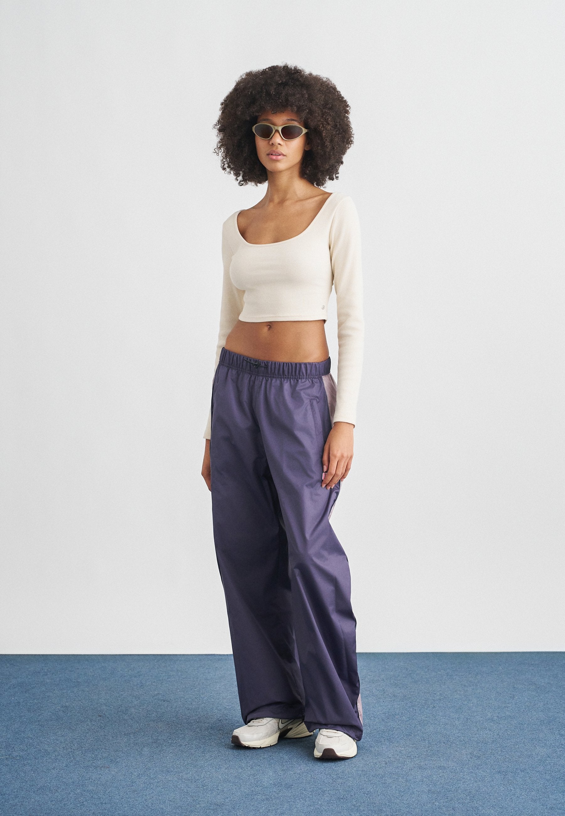 Tracksuit bottoms - dark raisin/violet ore/smoke grey