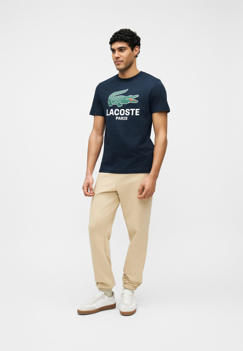 Print T-shirt - navy blue