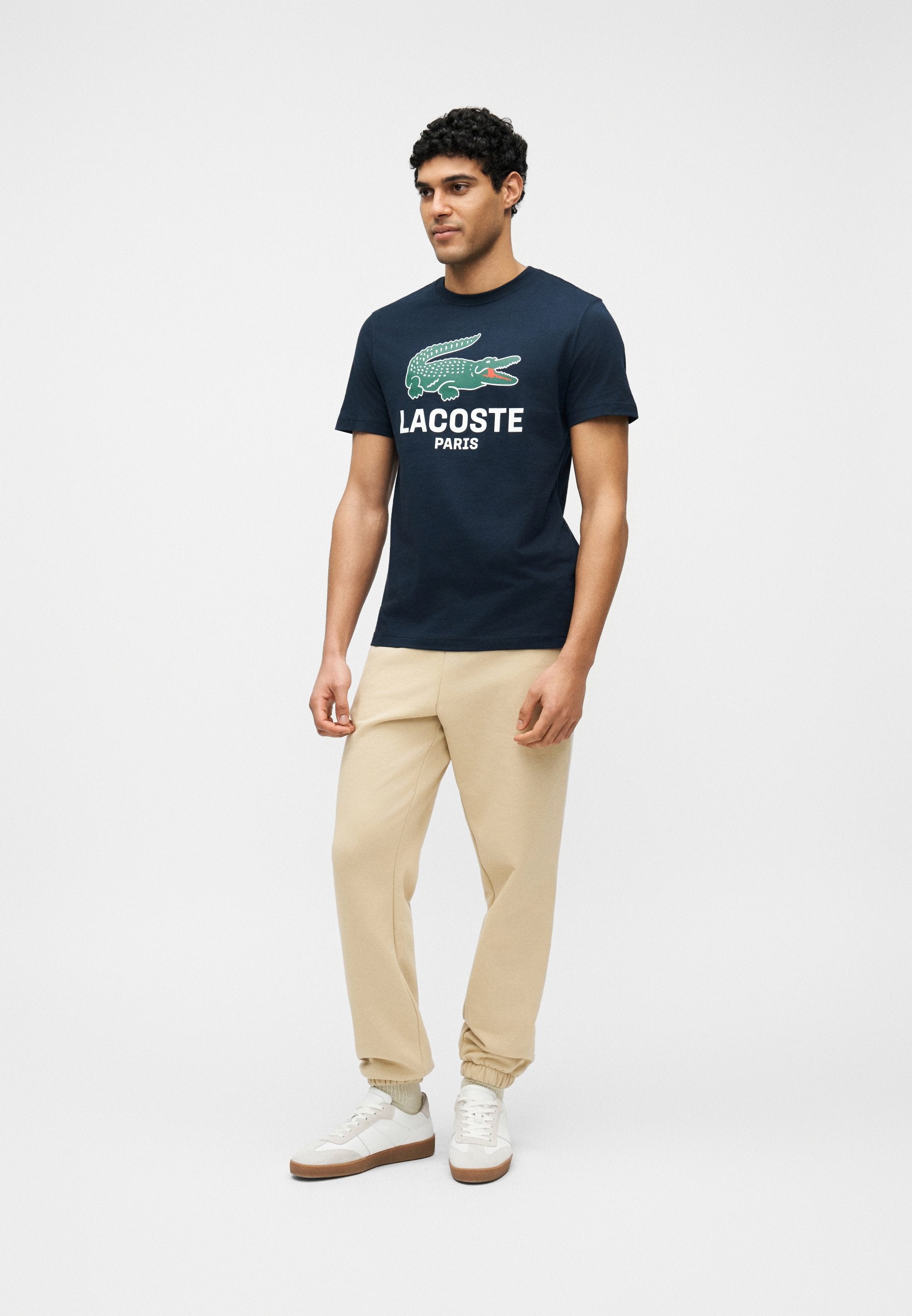 Print T-shirt - navy blue