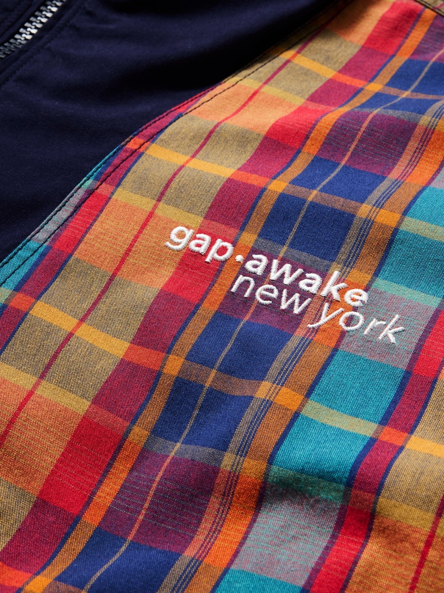 GAP AWAKE NY OVERSIZED REVERSIBLE CANVAS JACKET - Summer jacket - green multi