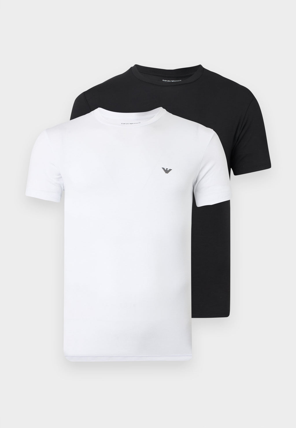 CREW NECK 2 PACK - Undershirt - black/white