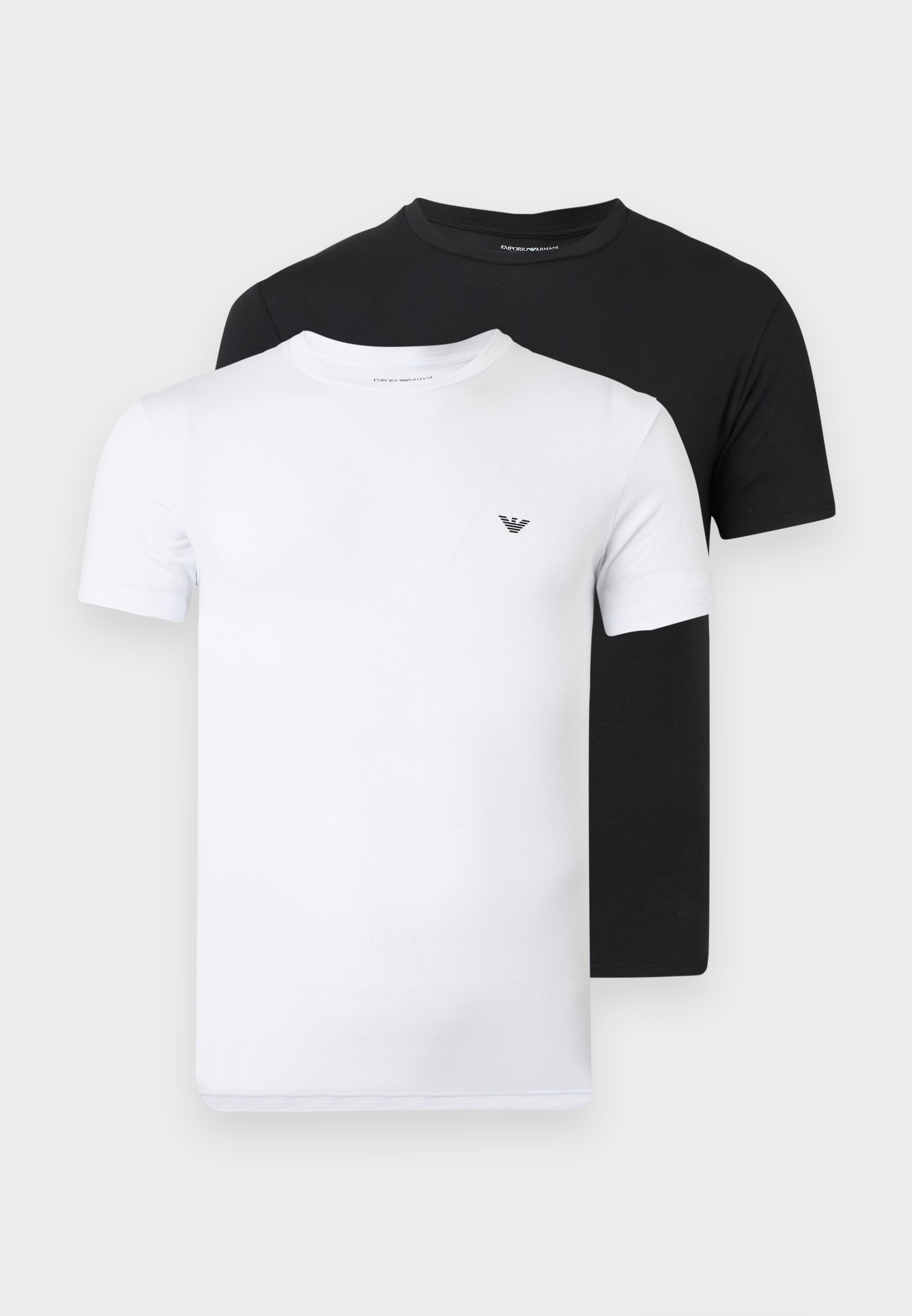 CREW NECK 2 PACK - Undershirt - black/white