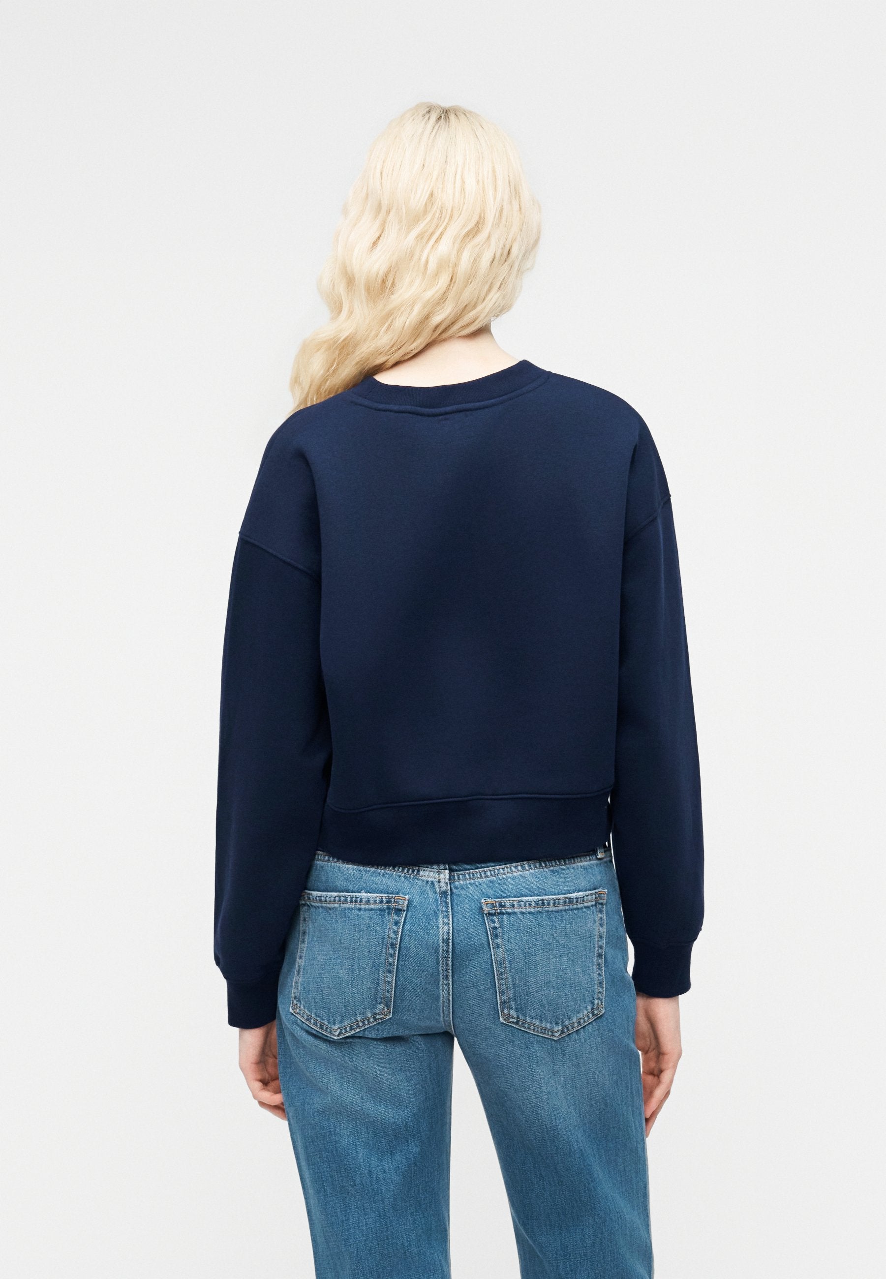 LOGO WEDGE - Sweat-shirt - bleu marine