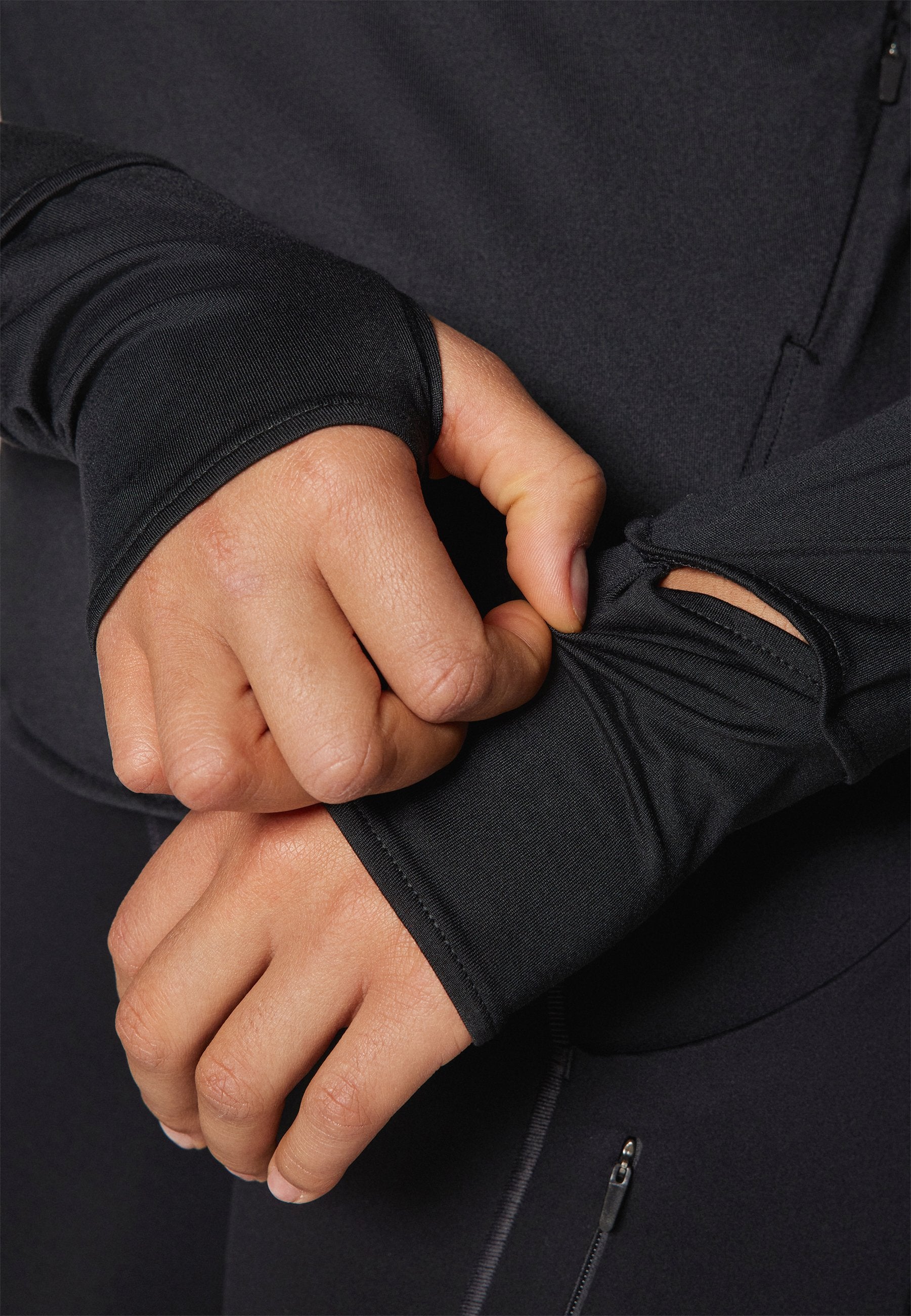 SWIFT - Long sleeved top - black/reflective silver-coloured