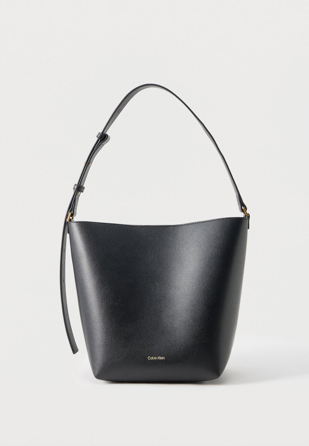LOGO FEUILLE SAC SEAU MOYEN - Sac à main - black/toasted coconut