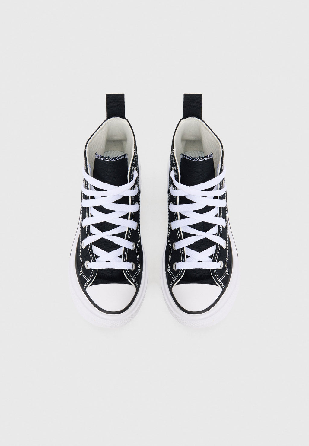 CHUCK TAYLOR ALL STAR LIFT DOUBLE STACK - Uzun bilekli spor ayakkabı - siyah/beyaz/bej