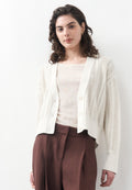 FAMIENS - Cardigan - blanc ouvert