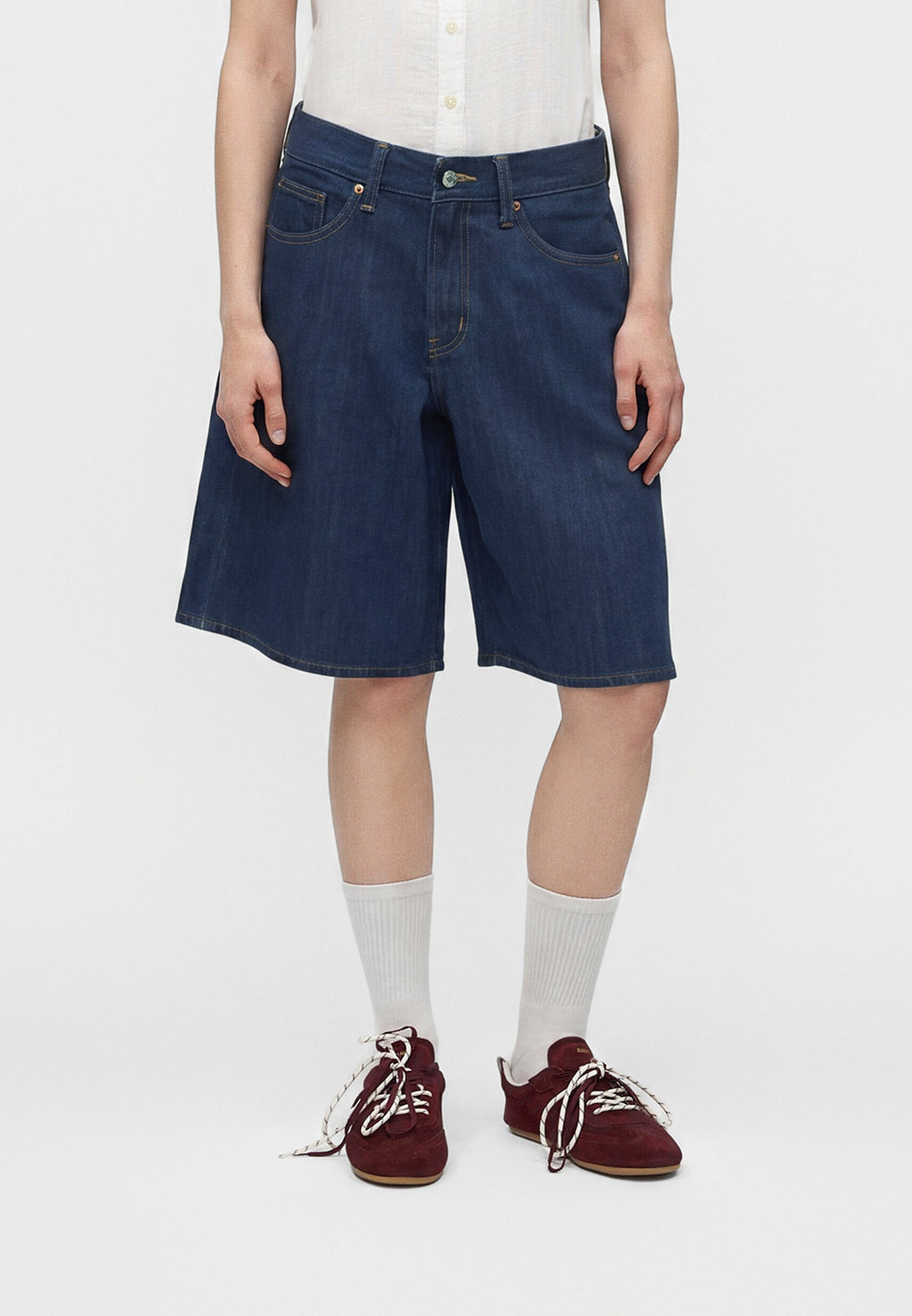 Denim shorts - dark wash