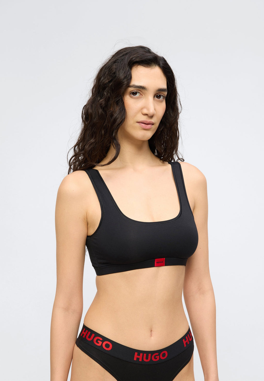 SIGNATURE UNPADDED BRALETTE - Bustier - black