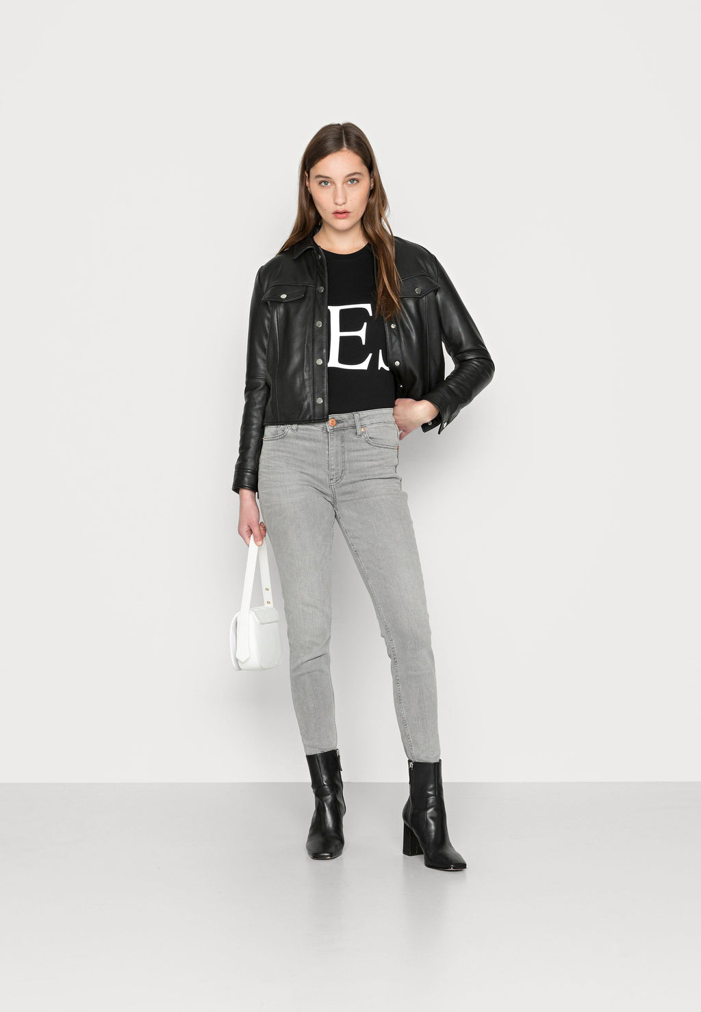LOGO BODY - Long sleeved top - jet black