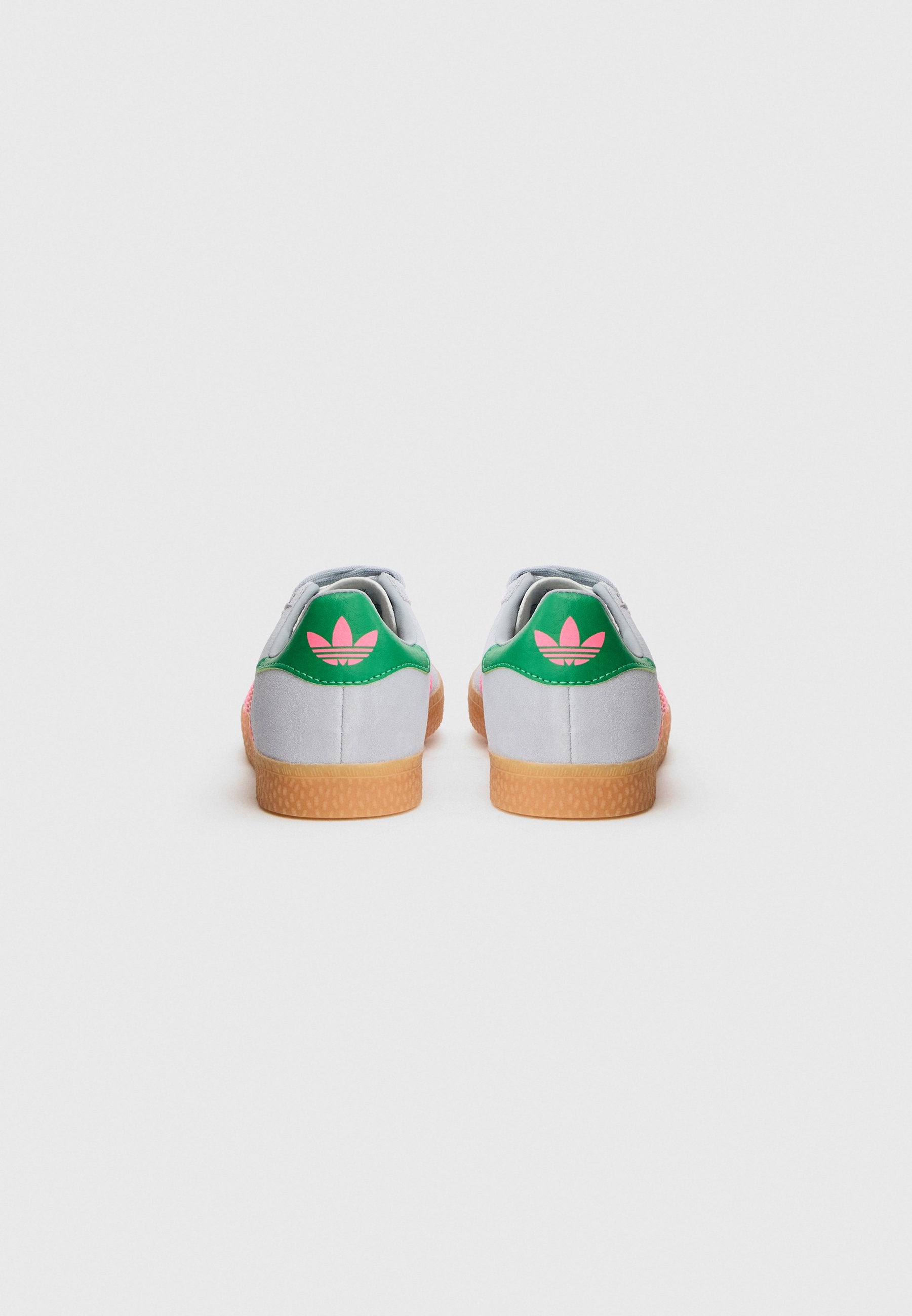 GAZELLE UNISEX - Trainers - silver-coloured/lucid pink/green