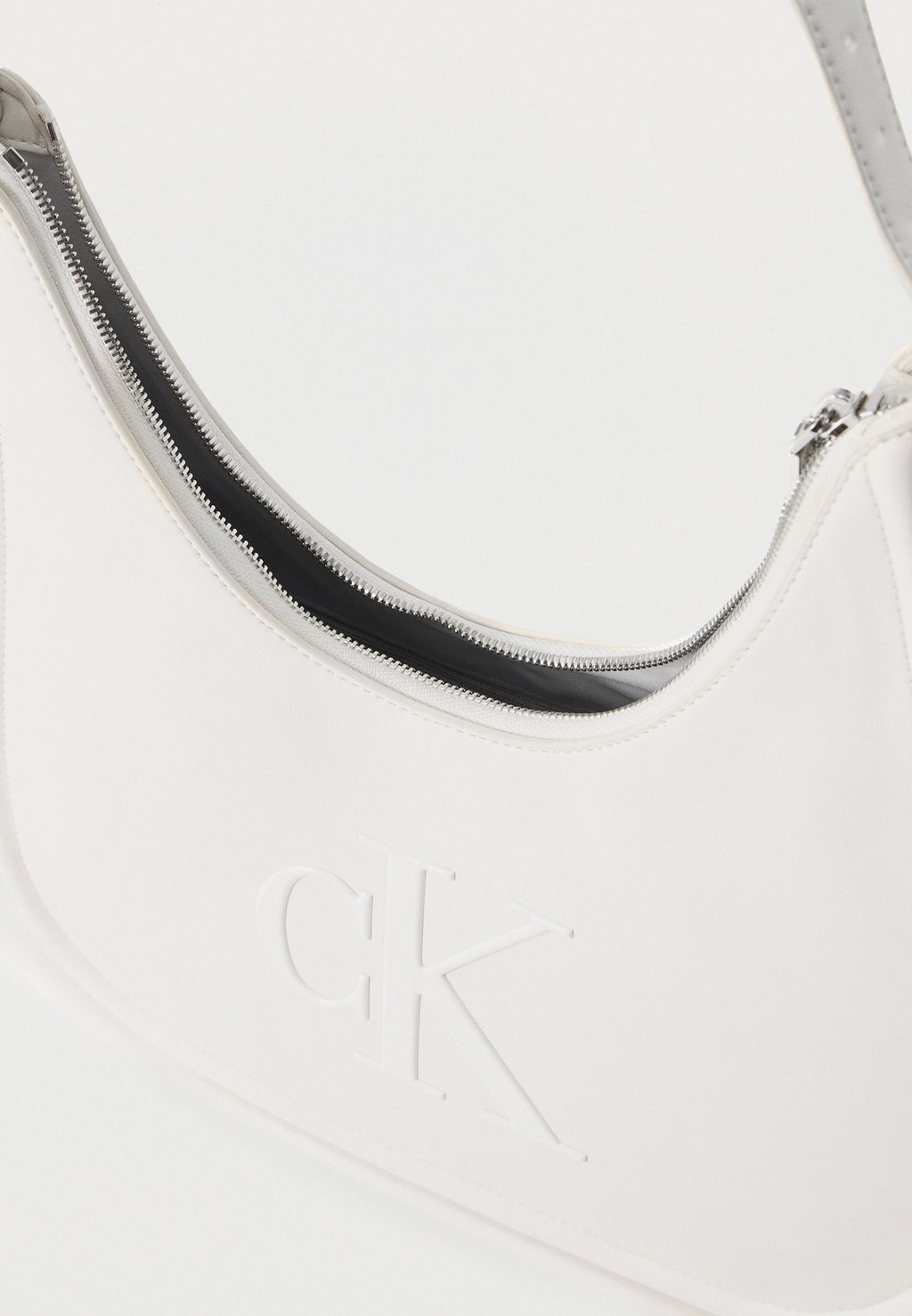 BOLD CRESCENT BAG - Handbag - white