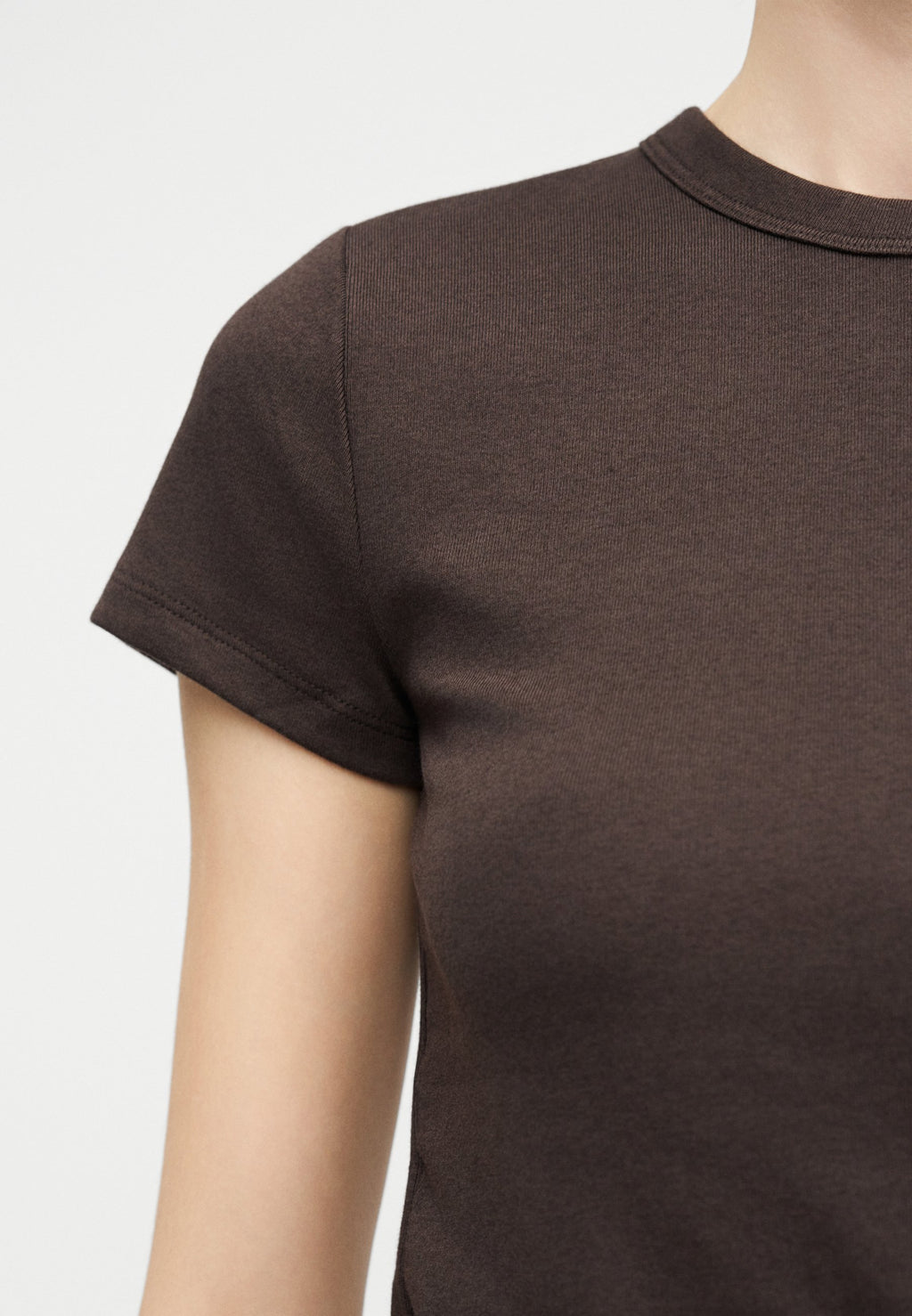 CREW - Print T-shirt - terra brown