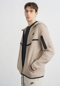 Fleece jacket - cream/black