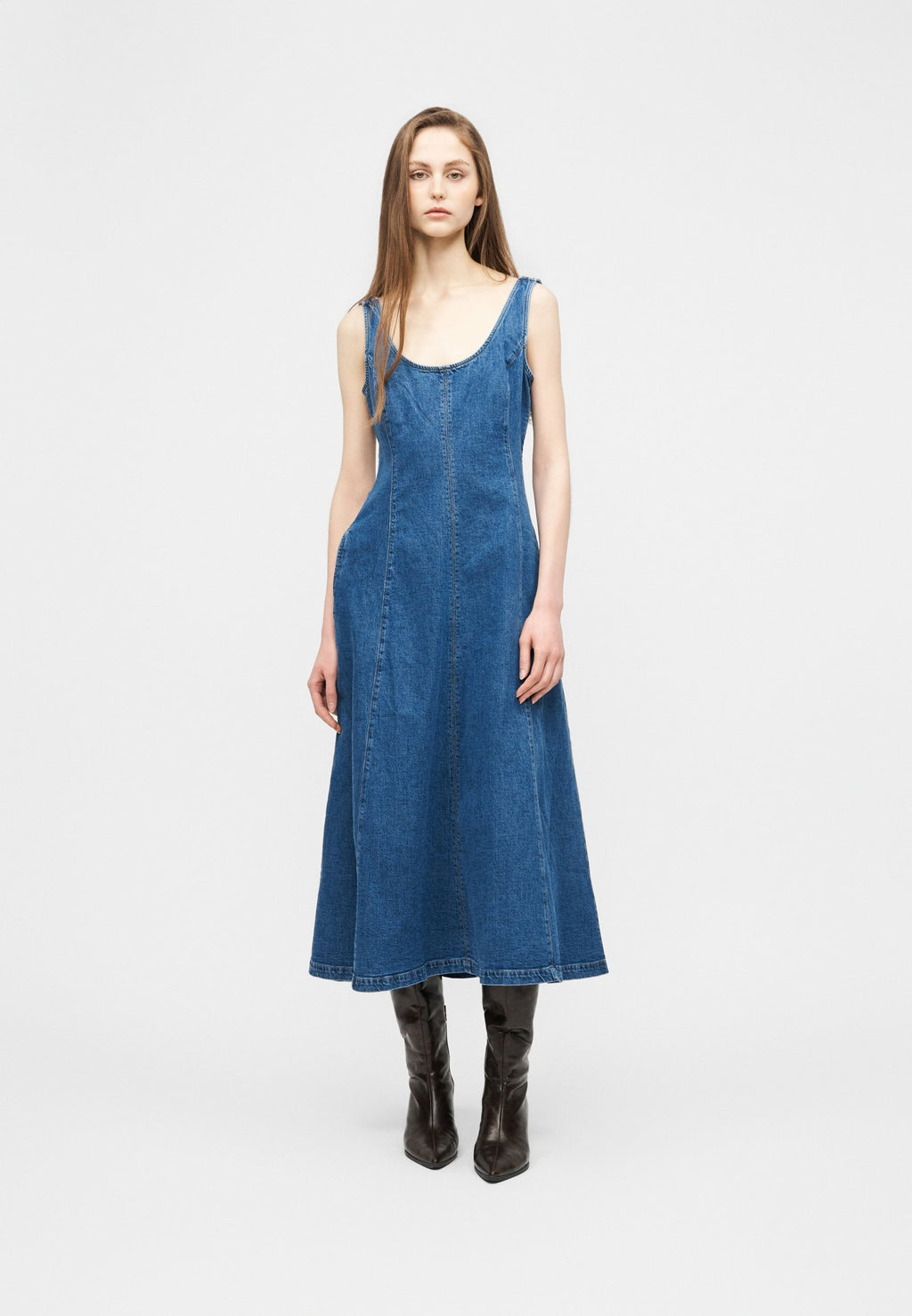 SCOOP - Denim dress - blue