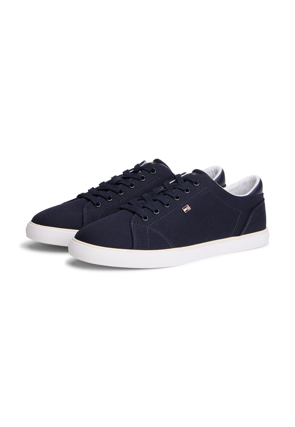 LOW PROFILE CANVAS LACE-UP TRAINERS - Trainers - space blue
