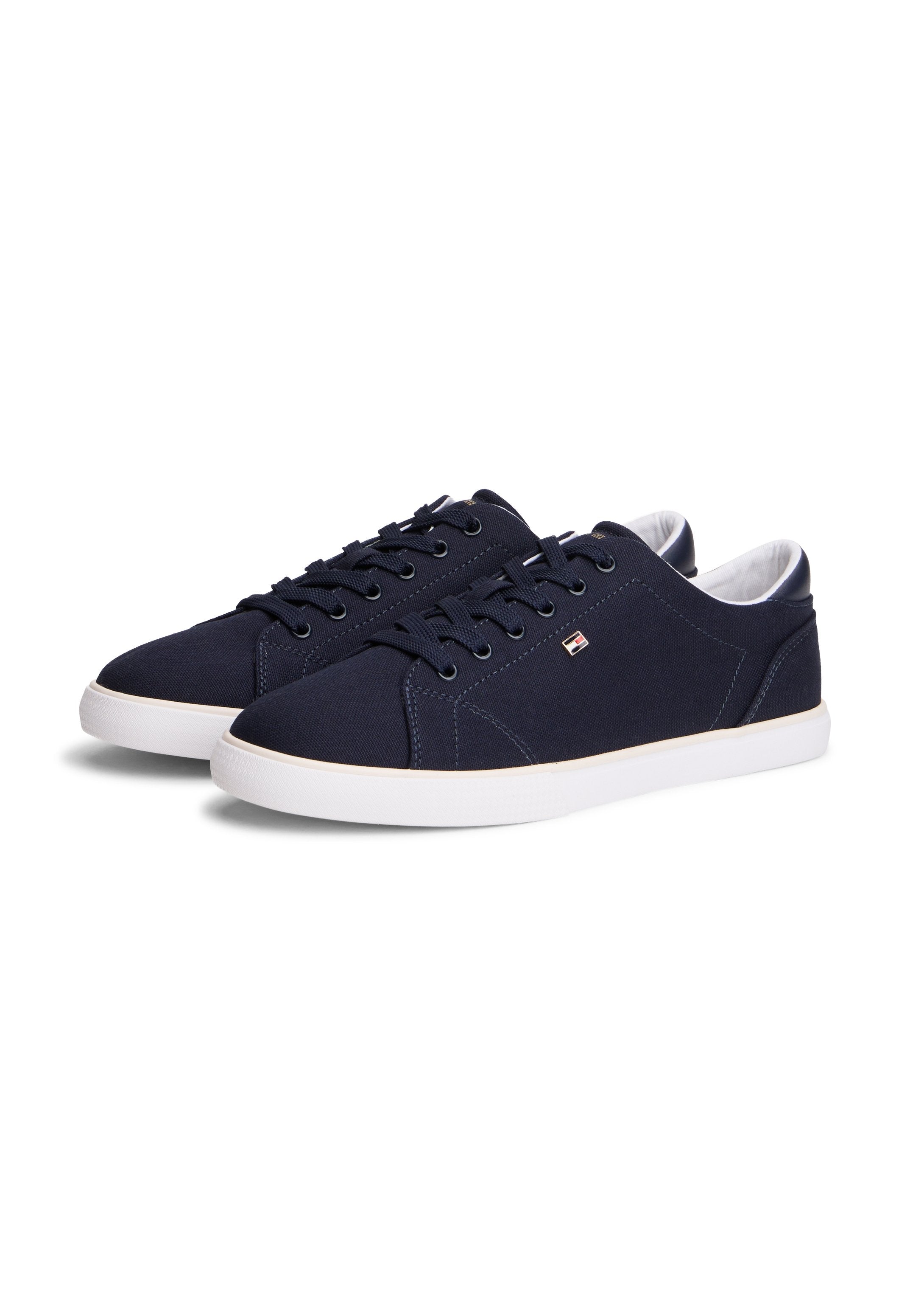 LOW PROFILE CANVAS LACE-UP TRAINERS - Trainers - space blue