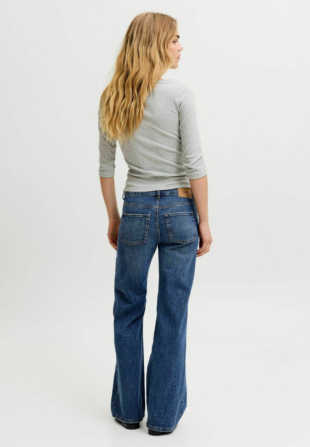 Flared fit JXWHROME MW C9187 JEANS DNM - Flared Jeans - dark blue denim