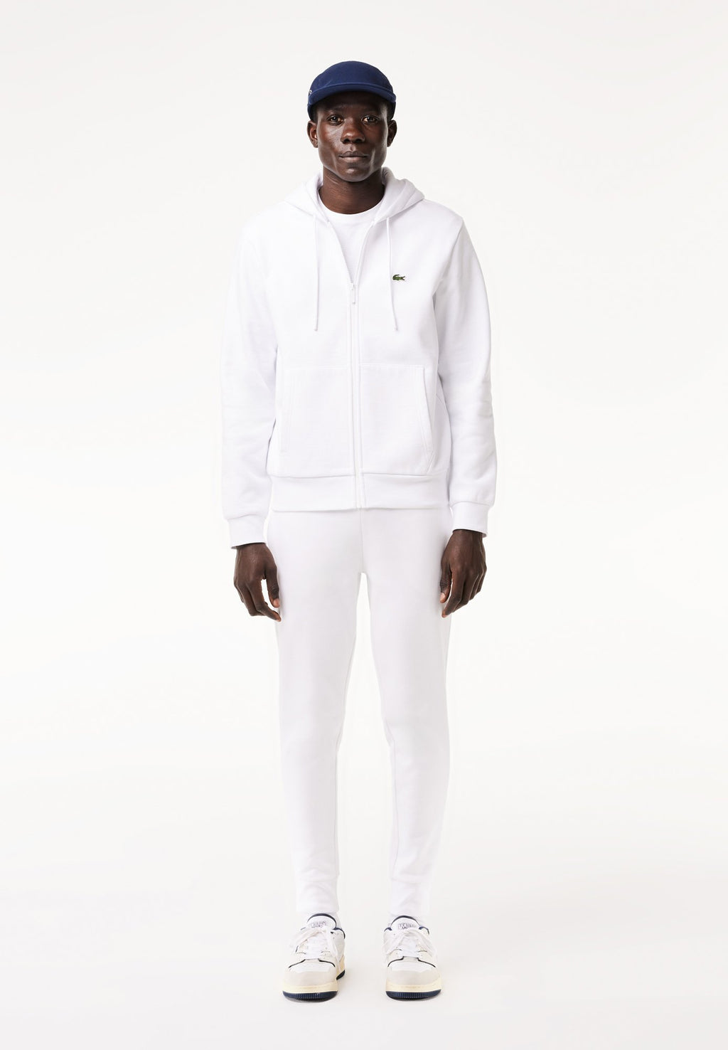 Zip-up sweatshirt - blanc
