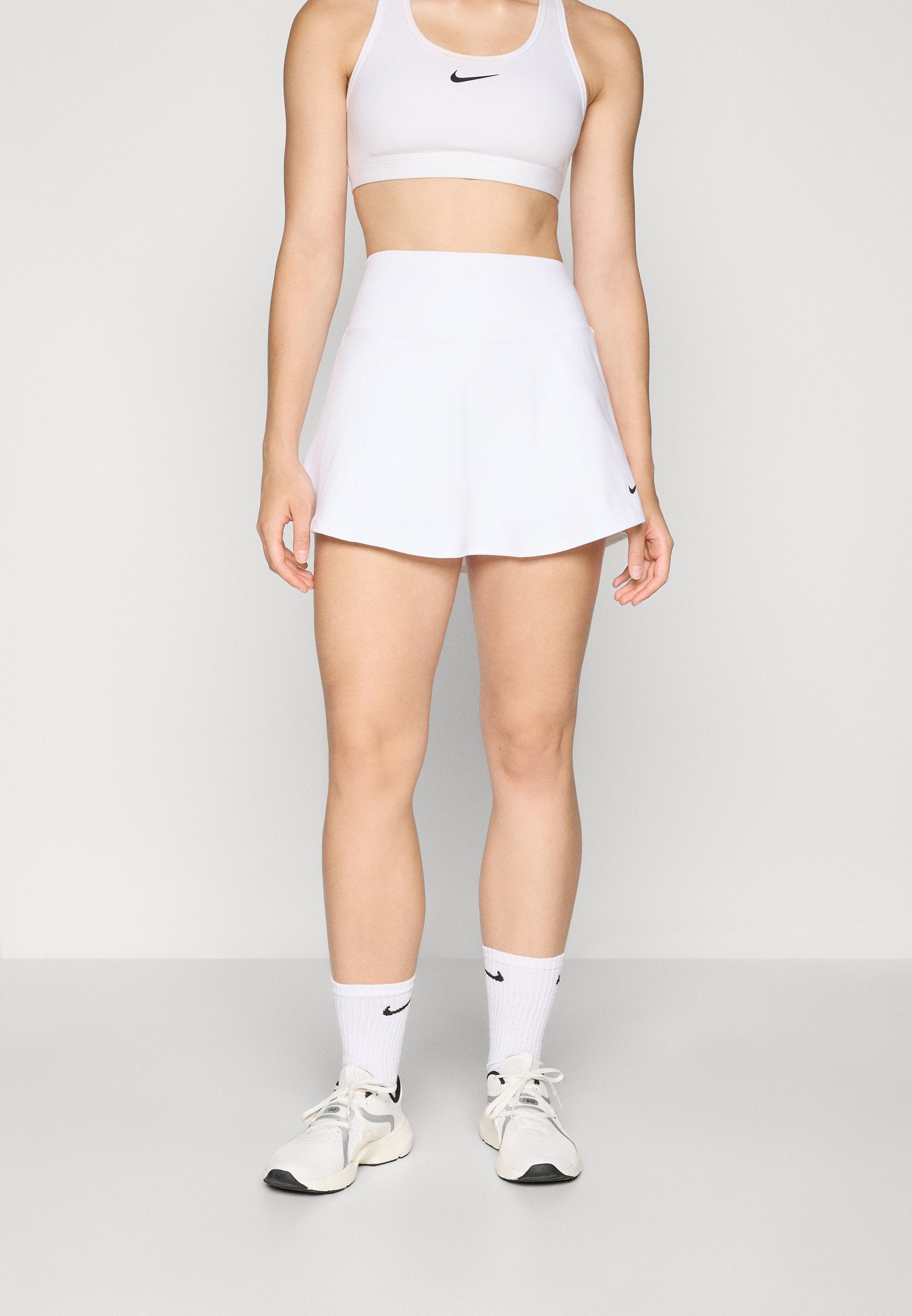 UNE JUPE - Jupe sport - blanc/noir
