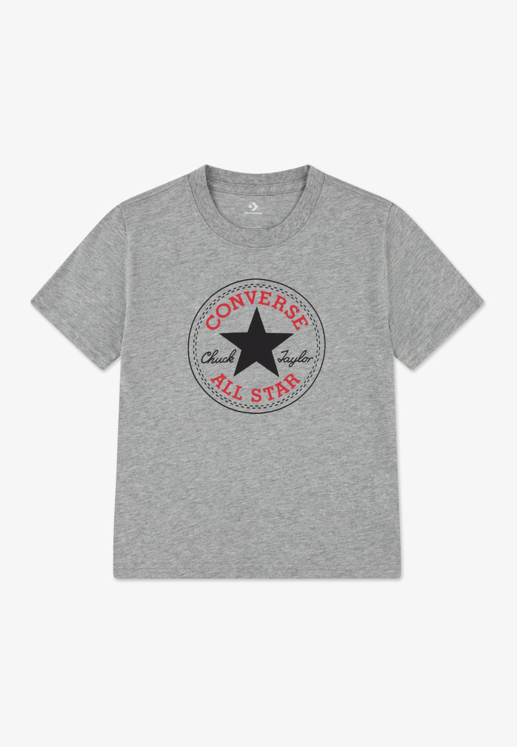 TEE-SHIRT PATCH CHUCK CORE - T-shirt imprimé - gris foncé chiné